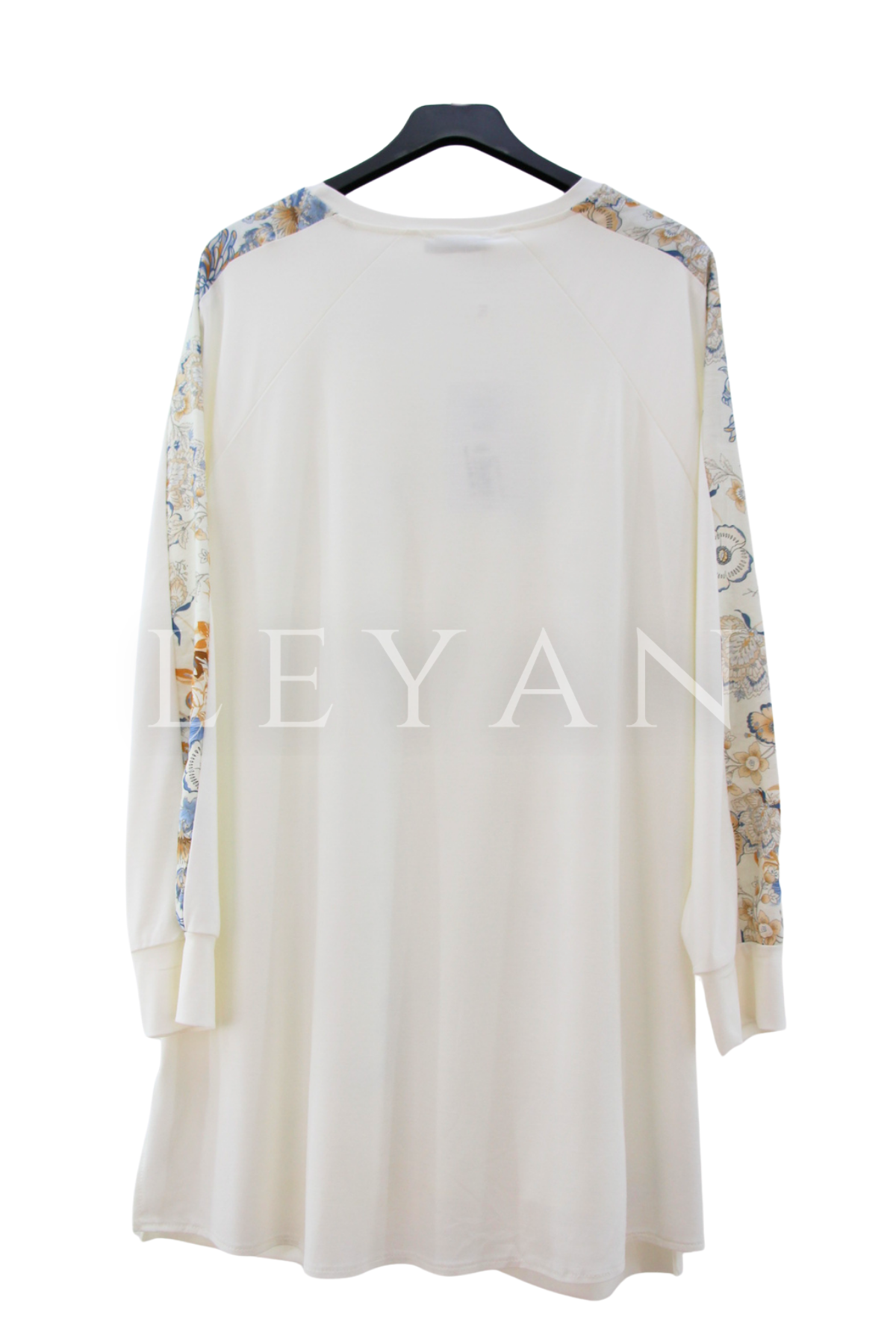 Fuat Gürşen Desenli Tunik- LYN04509 Bej