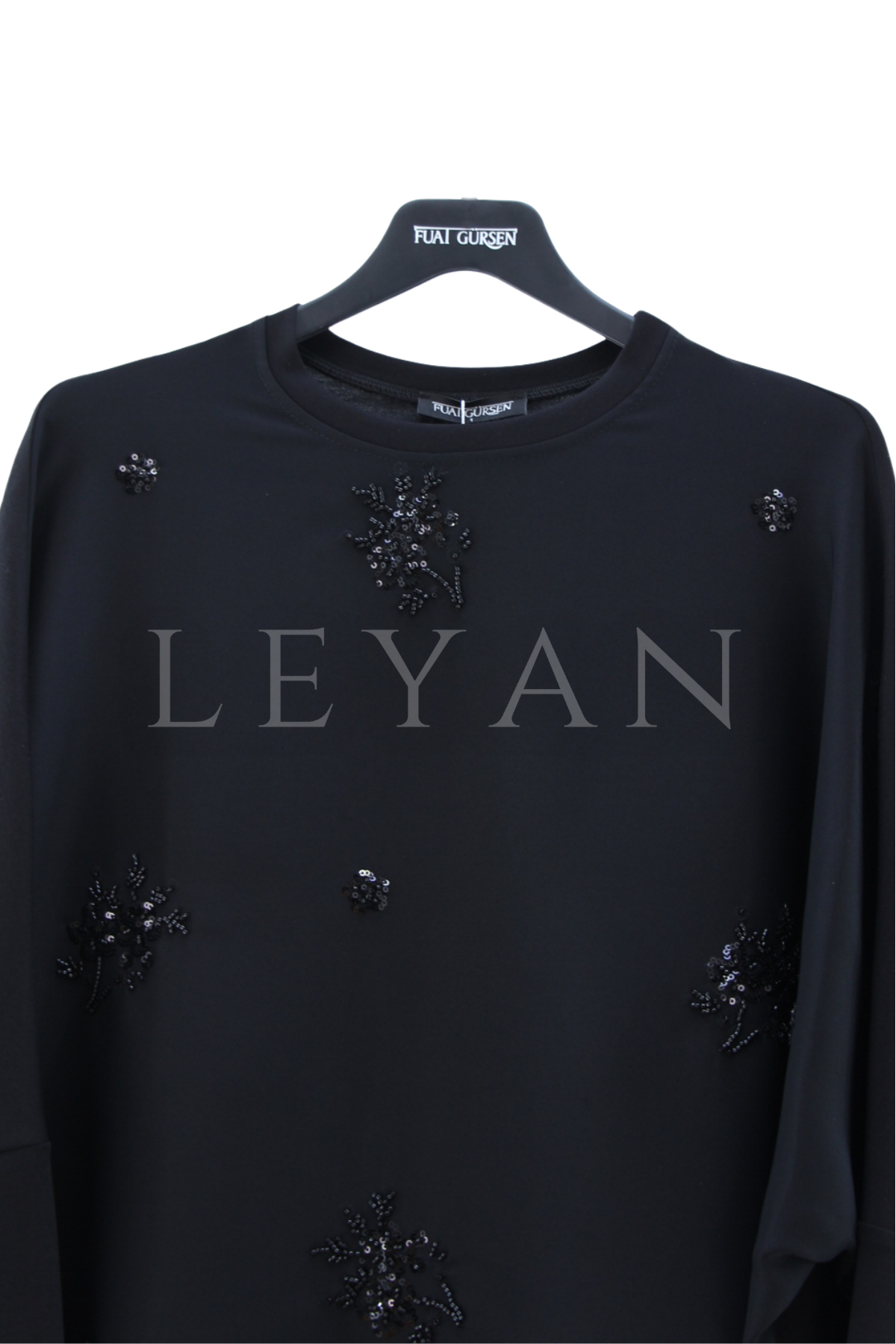 Fuat Gürşen İşlemeli Bluz- LYN04511 Siyah
