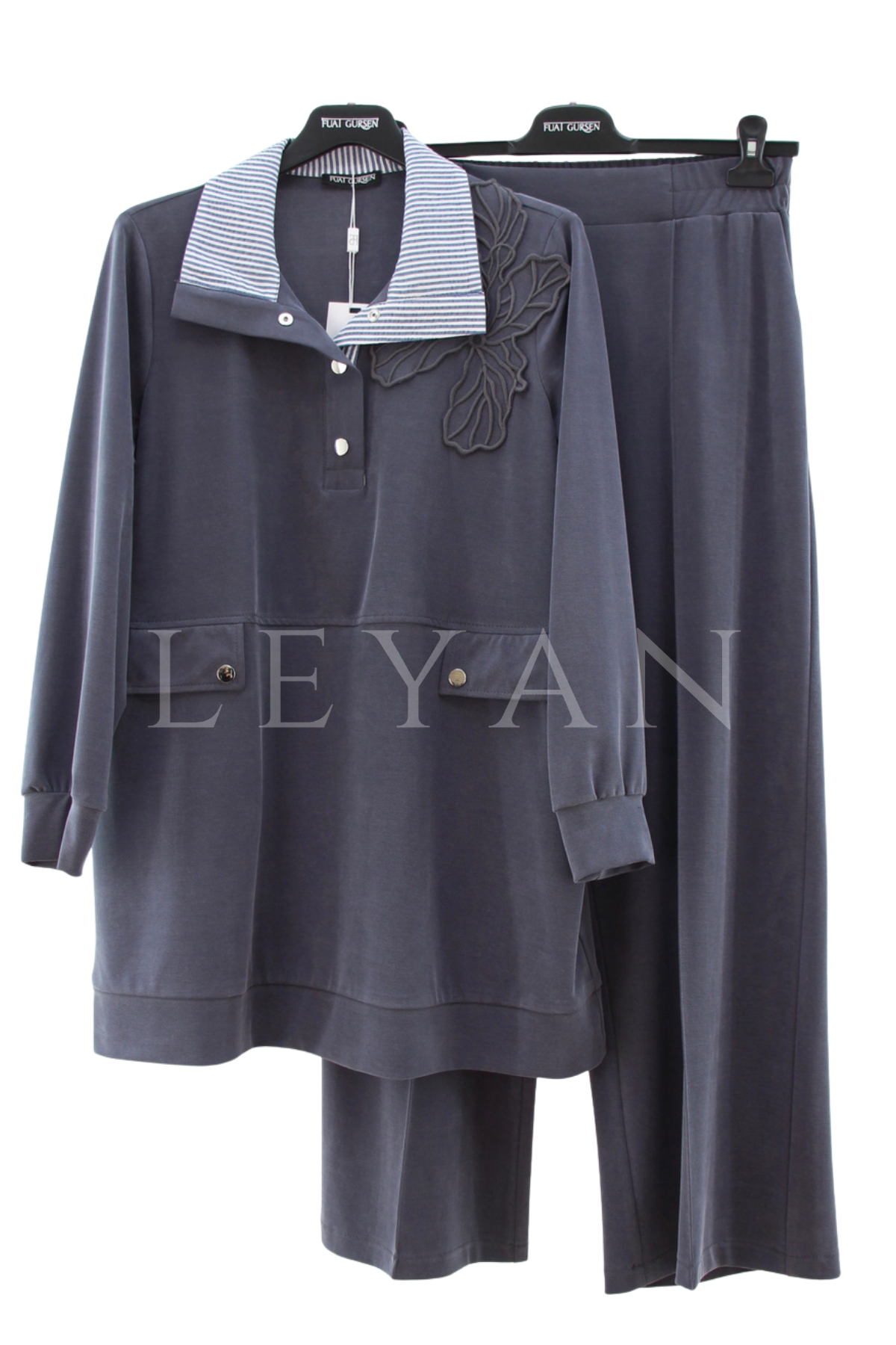 Fuat Gürşen Yaka Ve Cep Detaylı Takım- LYN04510 İndigo