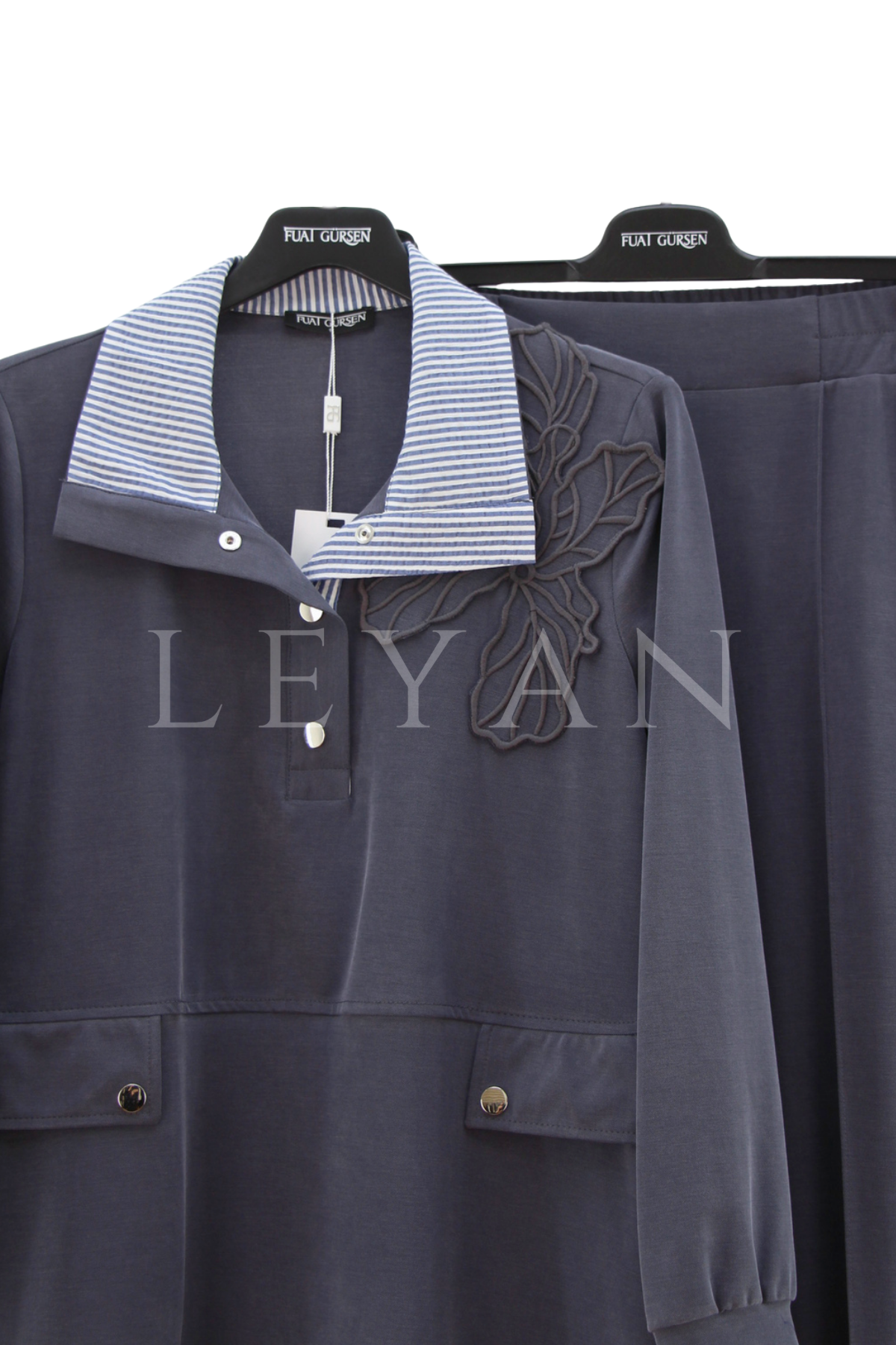 Fuat Gürşen Yaka Ve Cep Detaylı Takım- LYN04510 İndigo