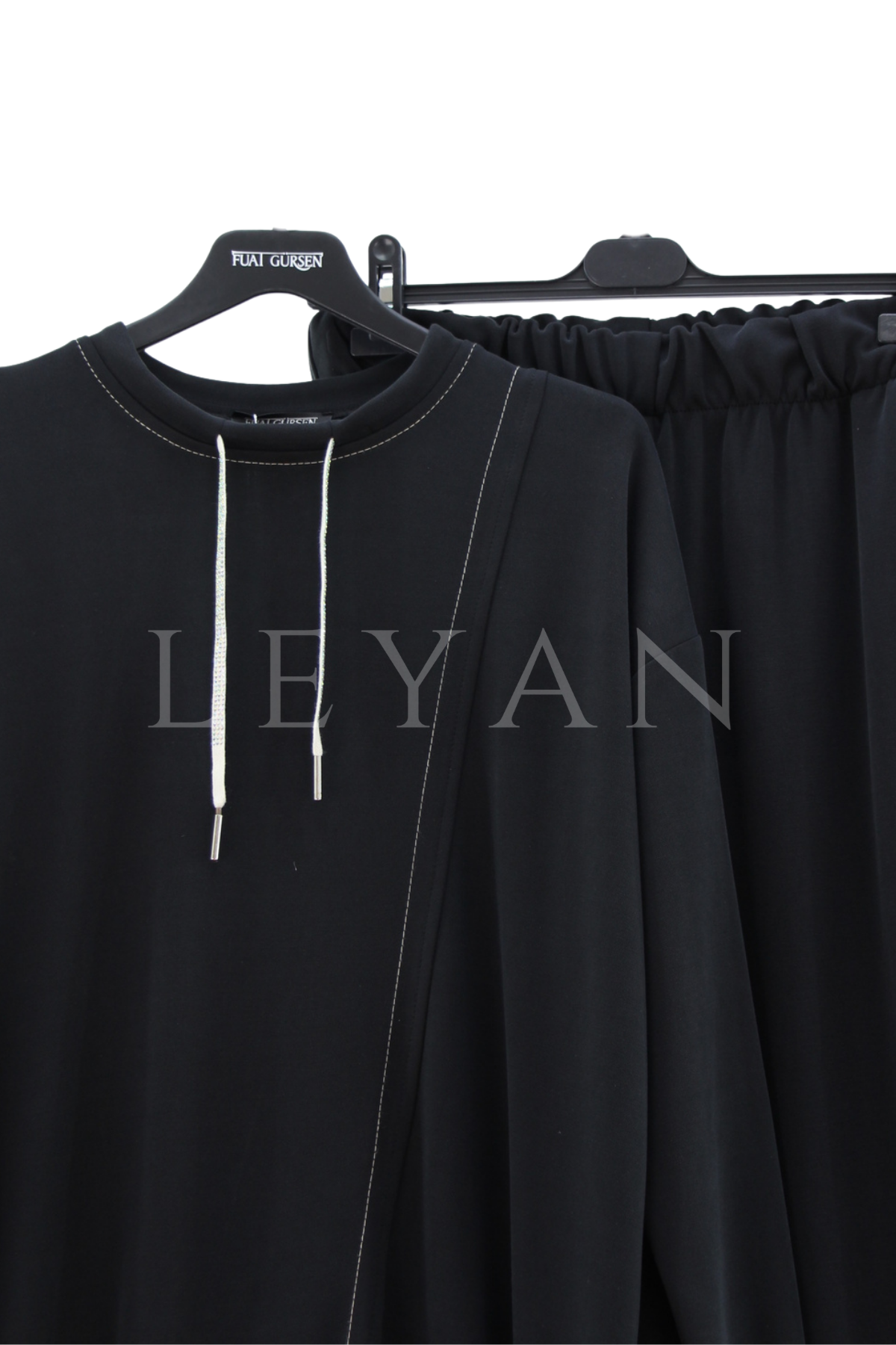 Fuat Gürşen Fermuar Detaylı Takım- LYN04512 Siyah