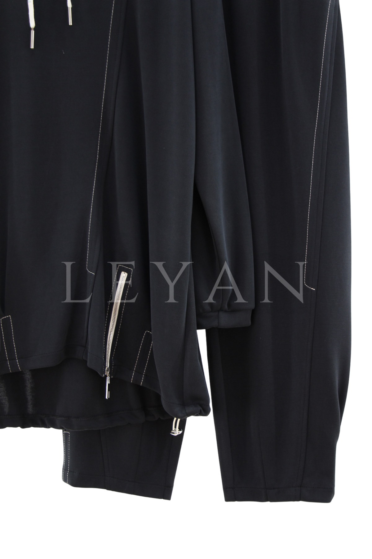 Fuat Gürşen Fermuar Detaylı Takım- LYN04512 Siyah