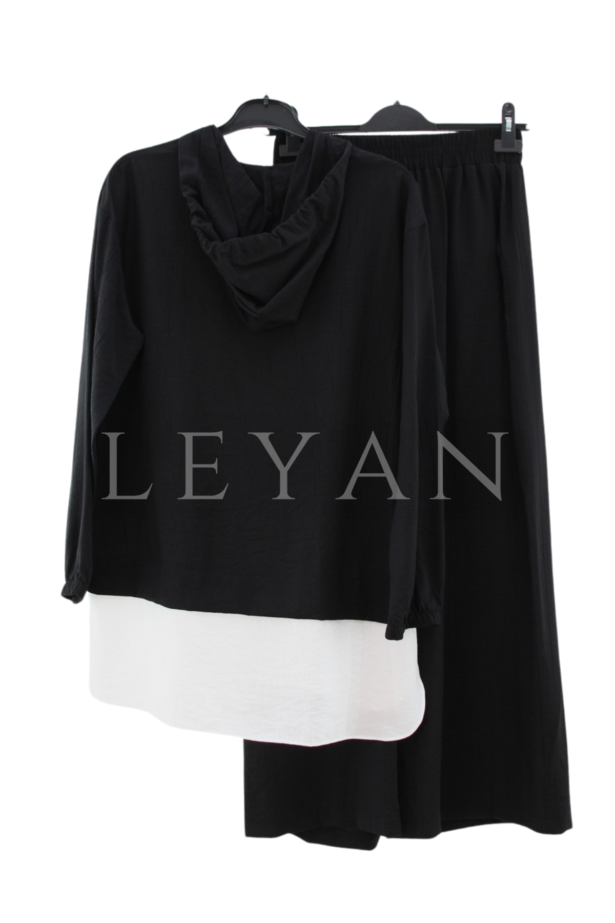 Armine Trend Gömlek Detaylı Takım- LYN04516 Siyah