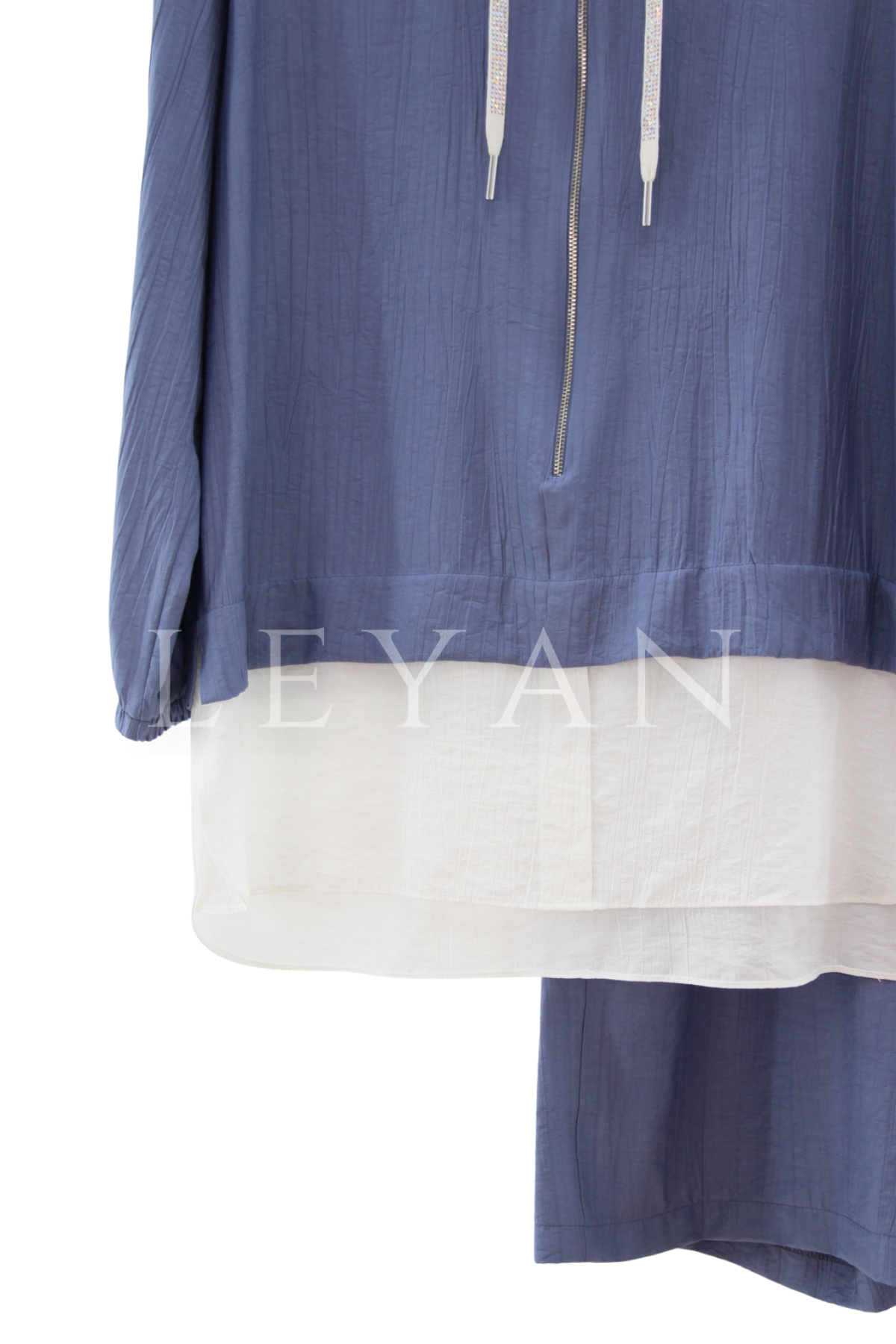 Armine Trend Gömlek Detaylı Takım- LYN04516 İndigo