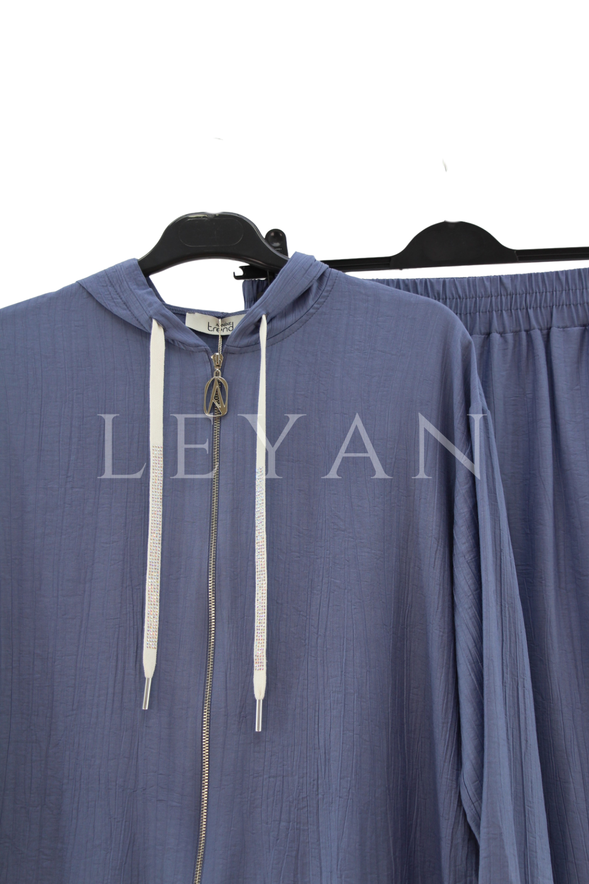 Armine Trend Gömlek Detaylı Takım- LYN04516 İndigo