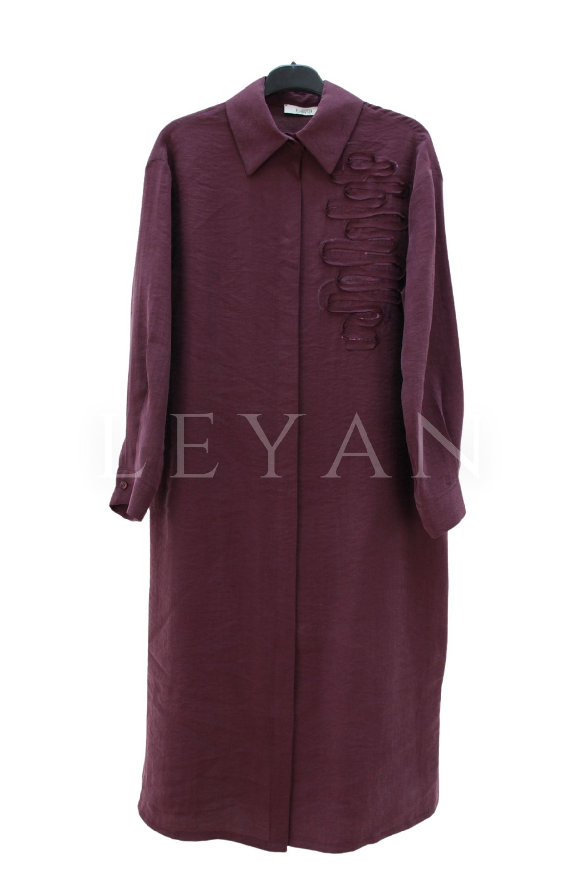Armine Trend İşlemeli Tunik- LYN04518 Bordo
