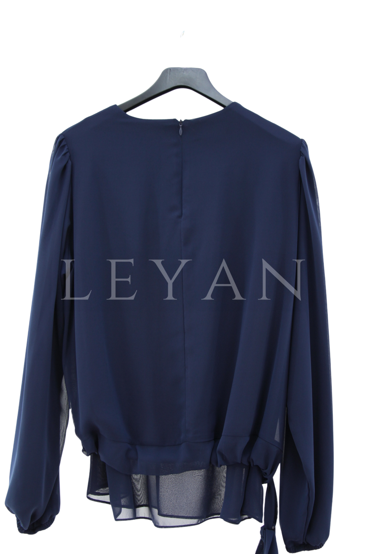 Fuat Gürşen Şifon Bluz- LYN04519 Lacivert