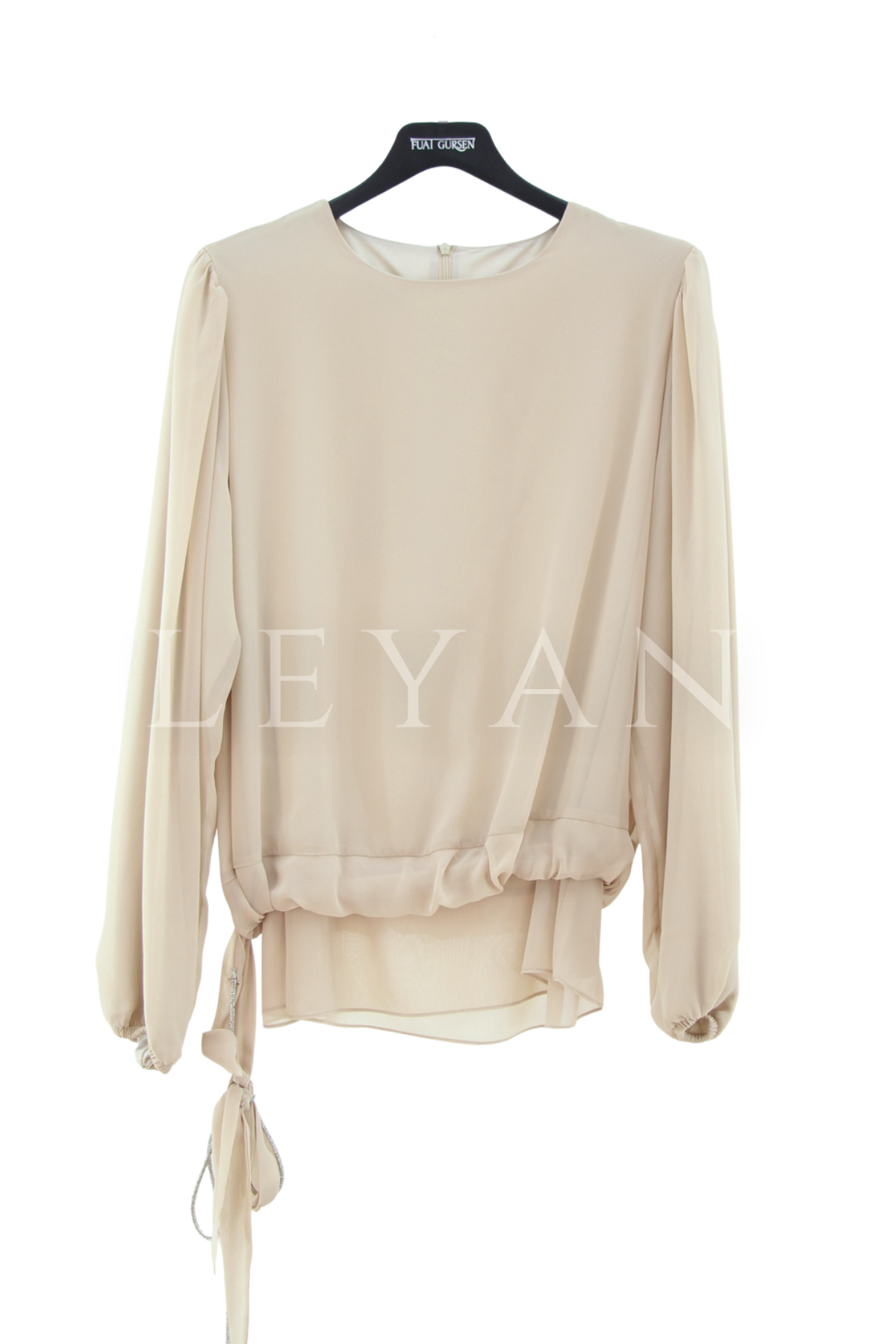 Fuat Gürşen Şifon Bluz- LYN04519 Bej