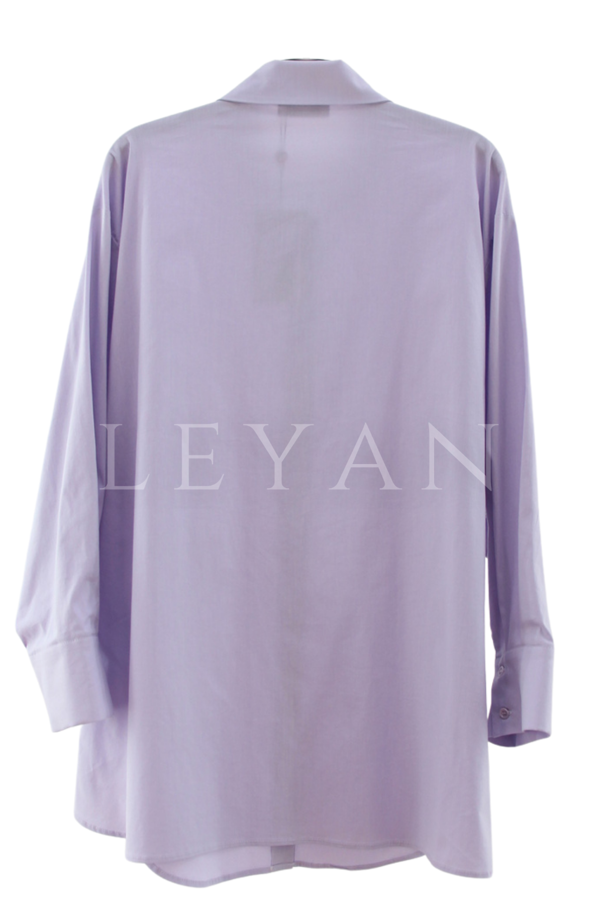 Tığ Triko Broş Detaylı Gömlek- LYN04530 Lila