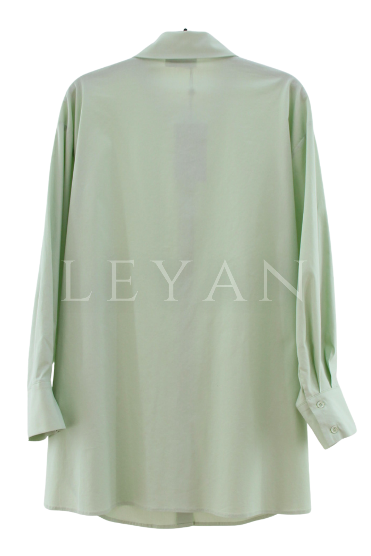 Tığ Triko Broş Detaylı Gömlek- LYN04530 Mint