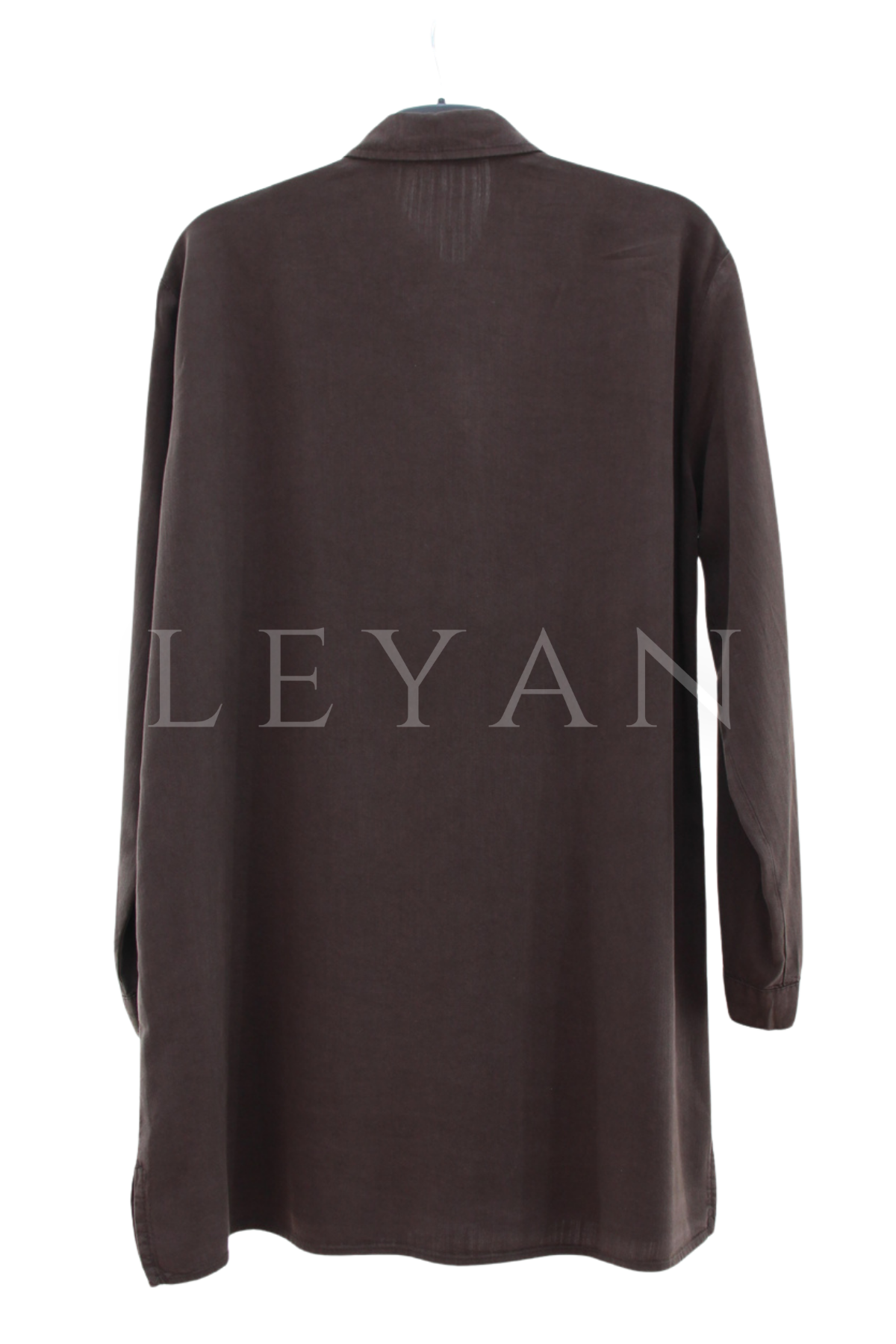 Taşlı Tensel Gömlek- LYN04531 Kahve