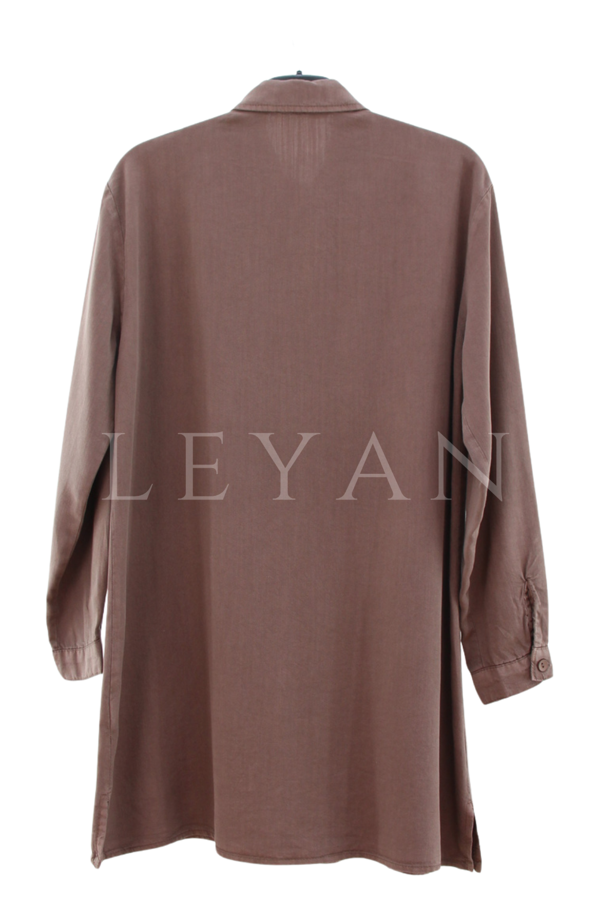 Taşlı Tensel Gömlek- LYN04531 Vizon