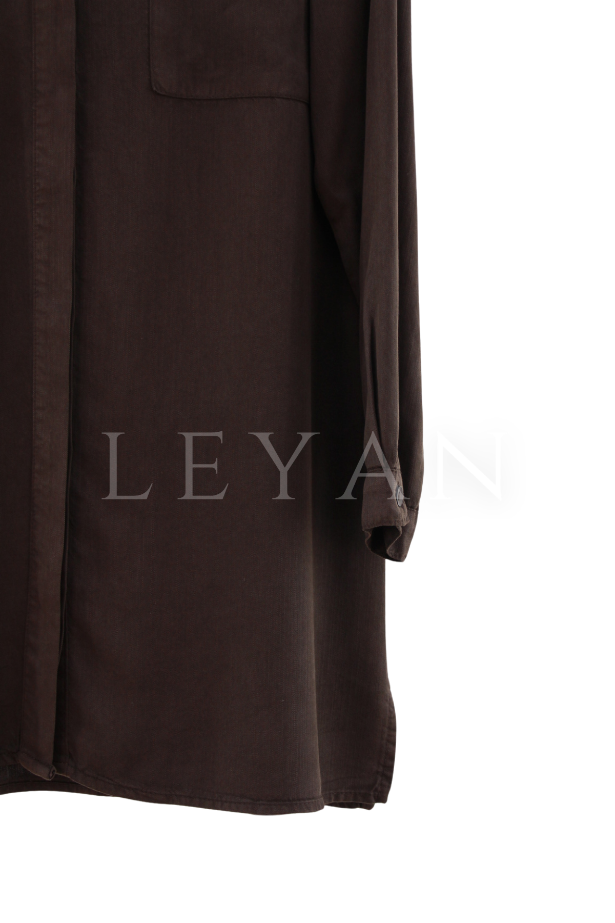 Taşlı Tensel Gömlek- LYN04531 Kahve