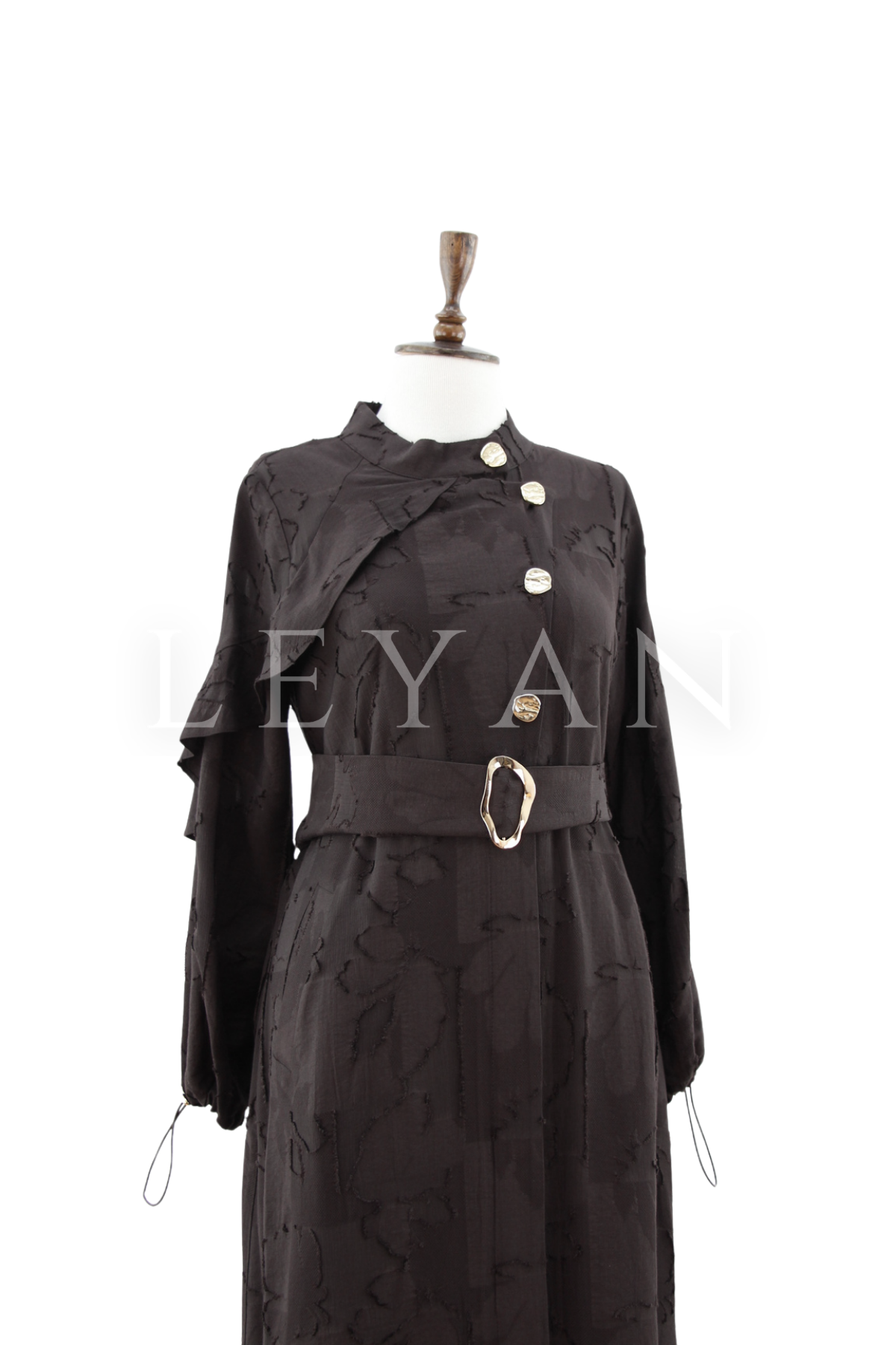 Orhan Store Düğmeli Kap- LYN04497 Kahve