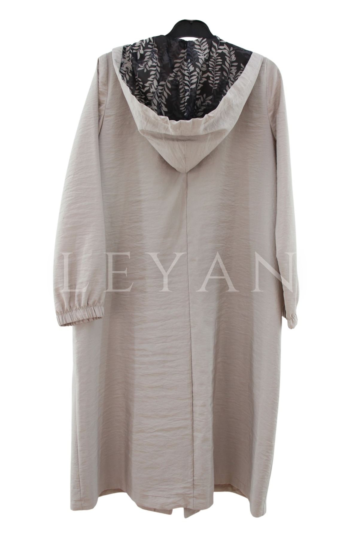 Dule Kapşonlu Trench Kap- LYN04533 Bej