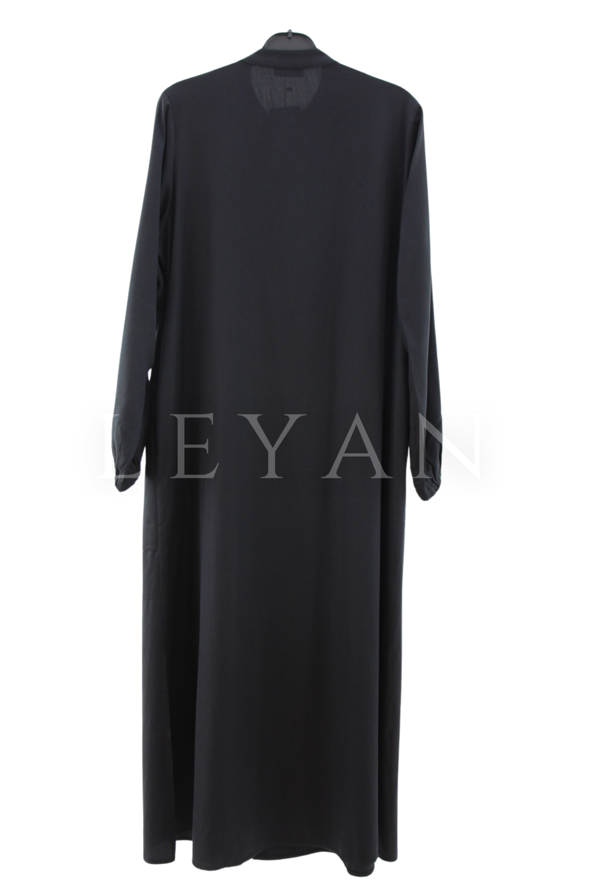 Micca Boncuk İşlemeli Ferace- LYN04541 Siyah