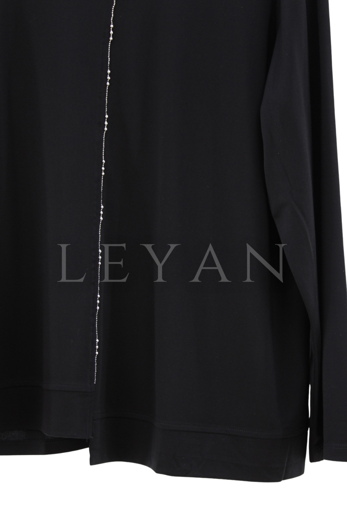 Defrina Zincir Detaylı Bluz- LYN04543 Siyah