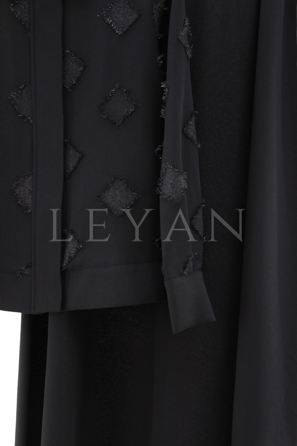 Orhan Store Püskül Detaylı Takım- LYN04547 Siyah