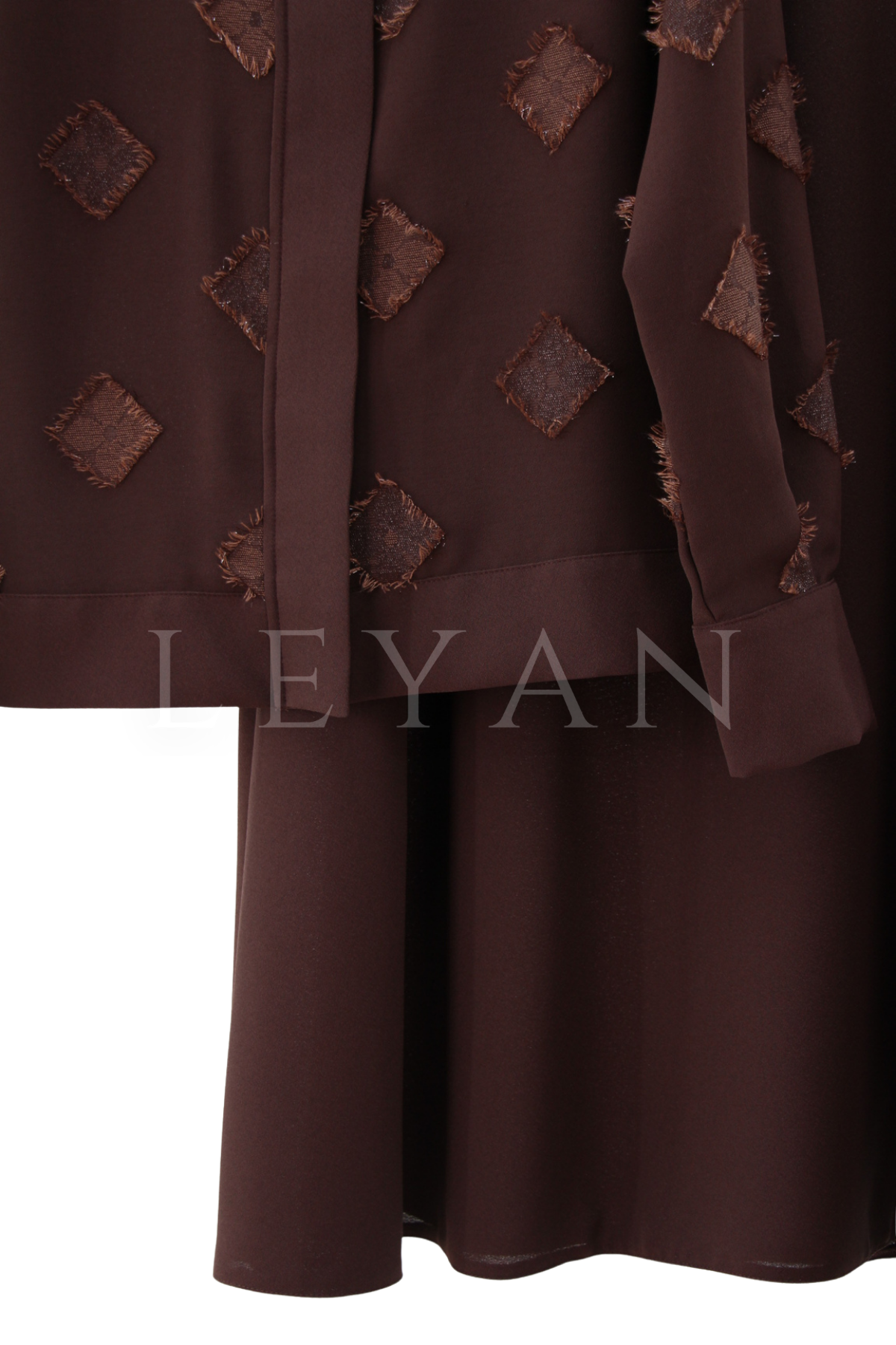 Orhan Store Püskül Detaylı Takım- LYN04547 Kahve