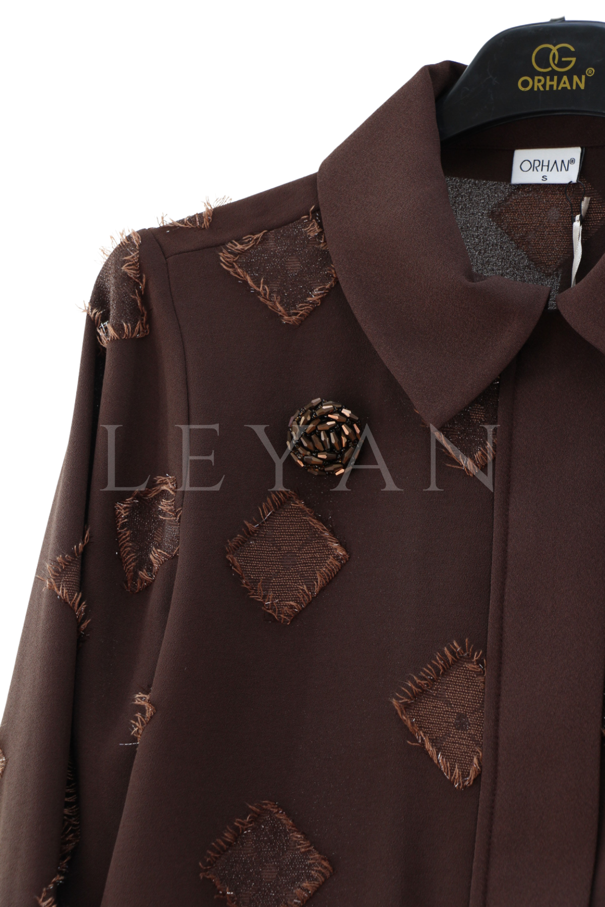 Orhan Store Püskül Detaylı Takım- LYN04547 Kahve
