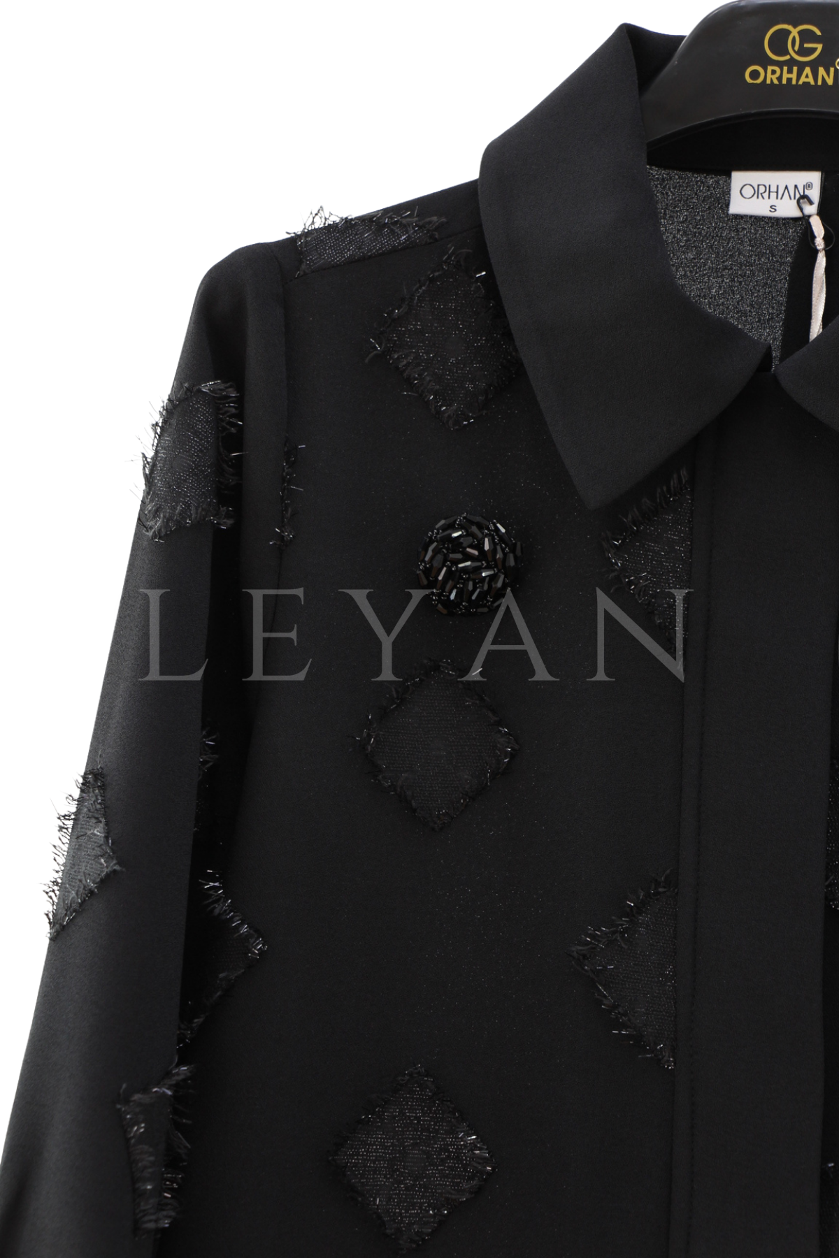 Orhan Store Püskül Detaylı Takım- LYN04547 Siyah