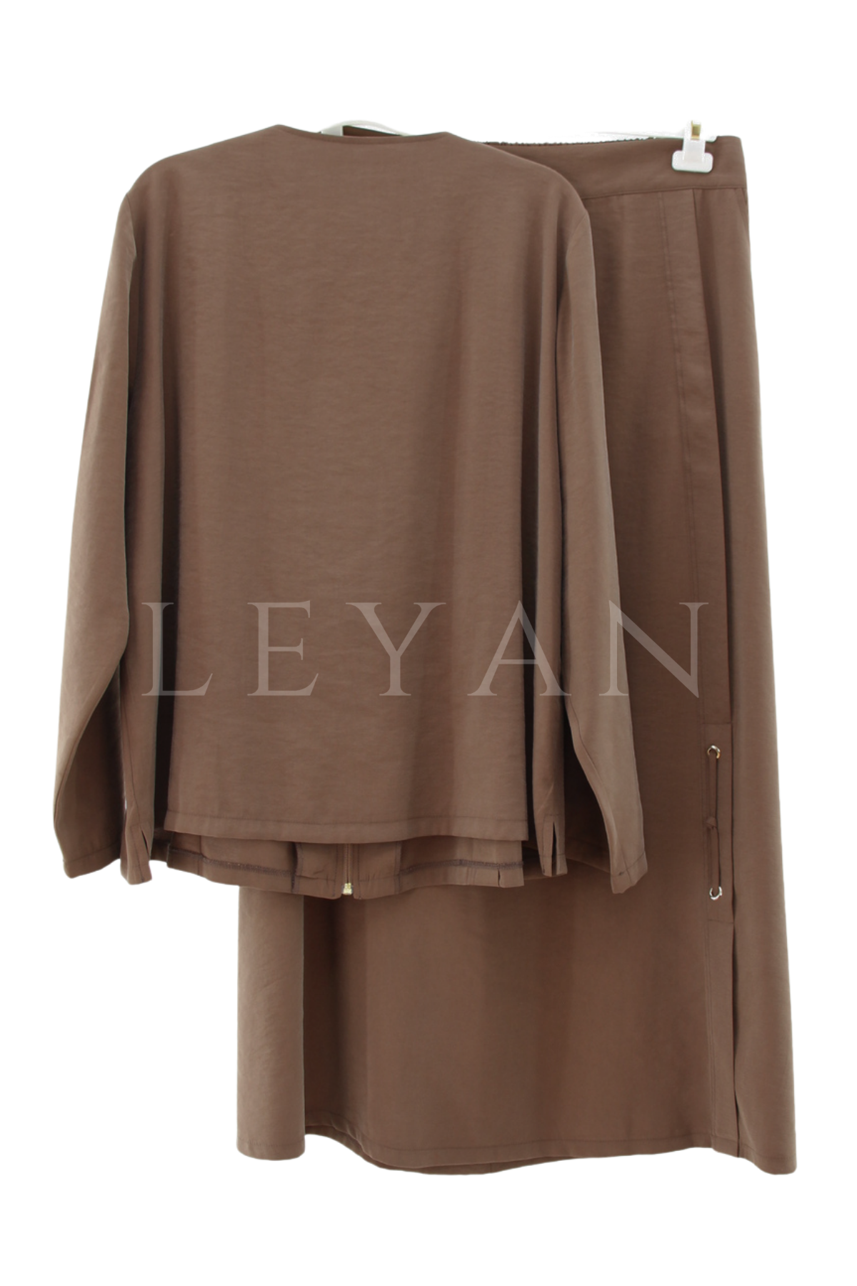 Defrina Fermuarlı Takım- LYN04549 Kahve