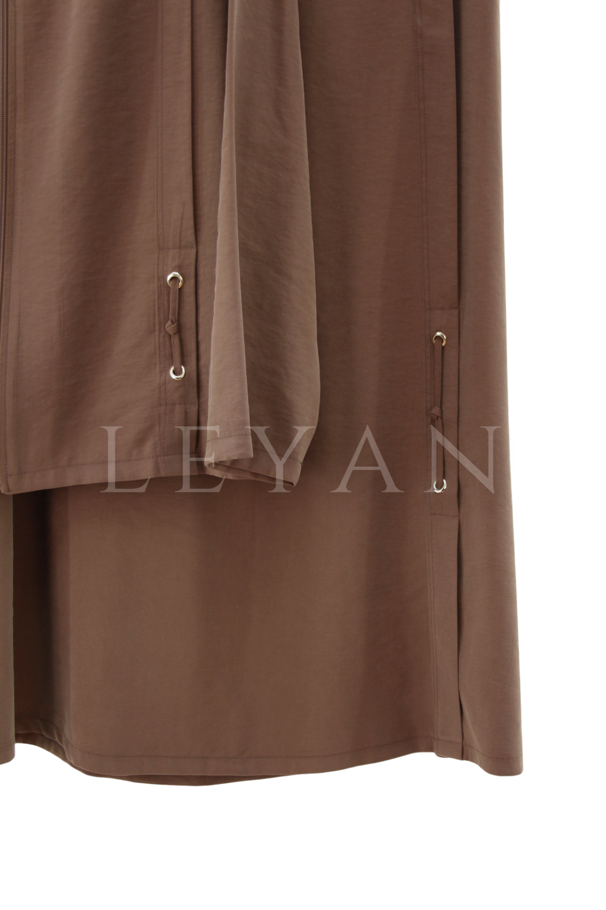 Defrina Fermuarlı Takım- LYN04549 Kahve