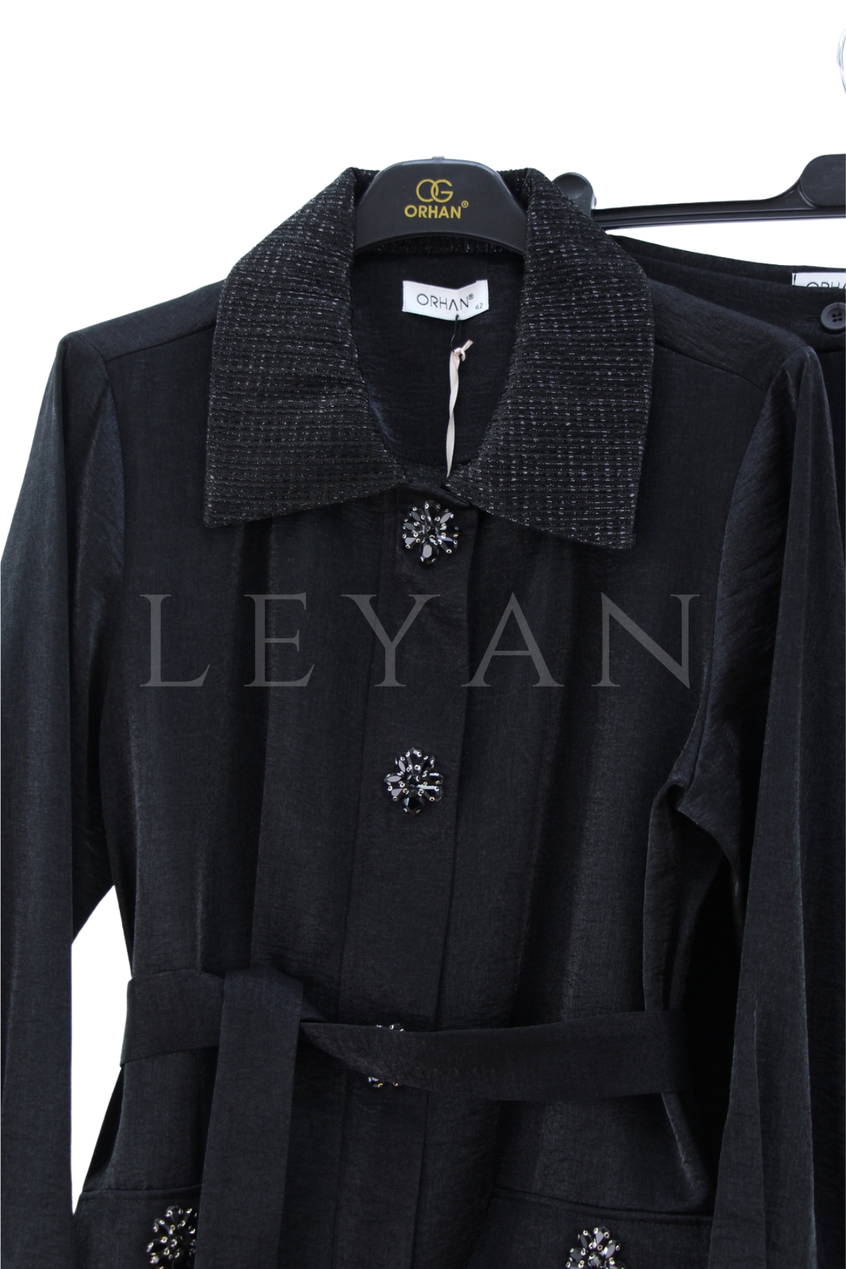 Orhan Store Pantolonlu Takım- LYN04556 Siyah