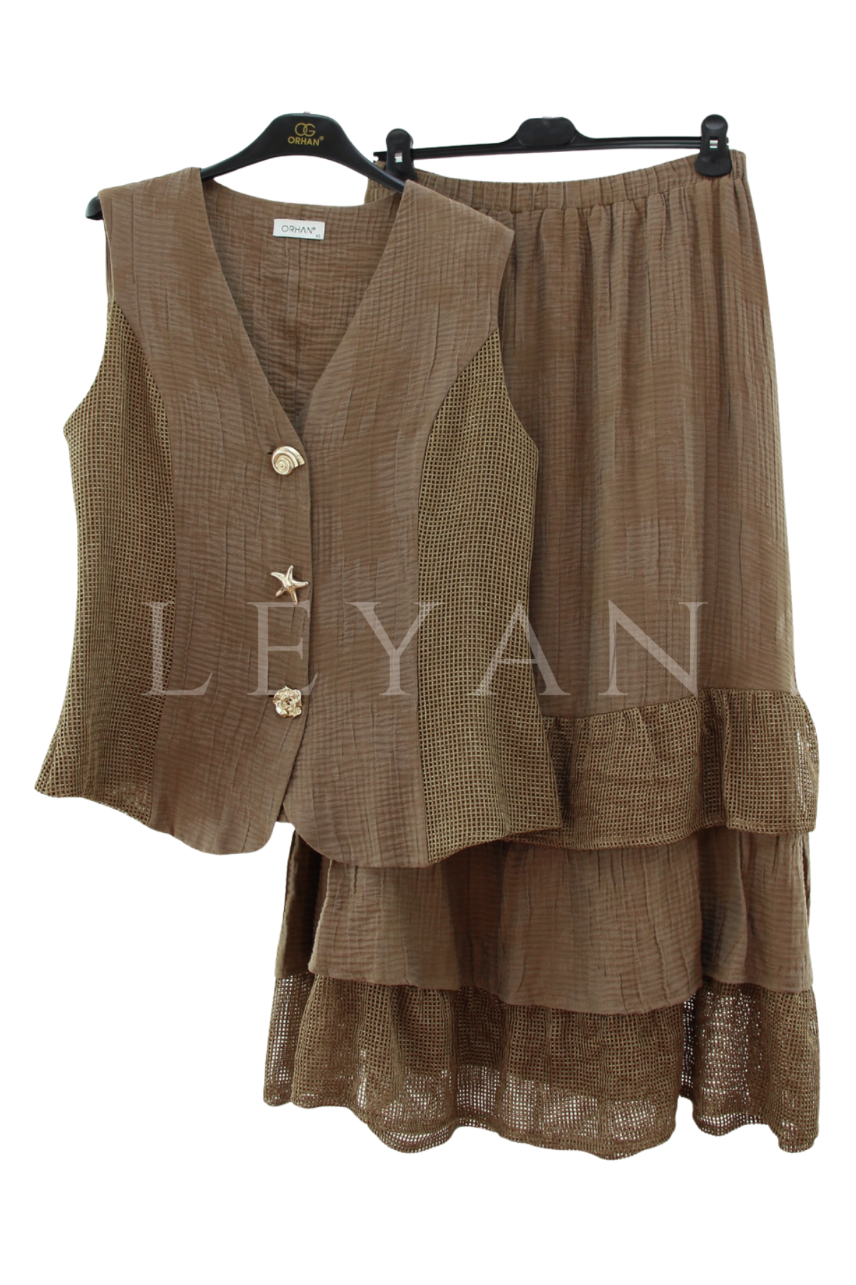 Orhan Store File Detaylı Takım- LYN04500 Kahve