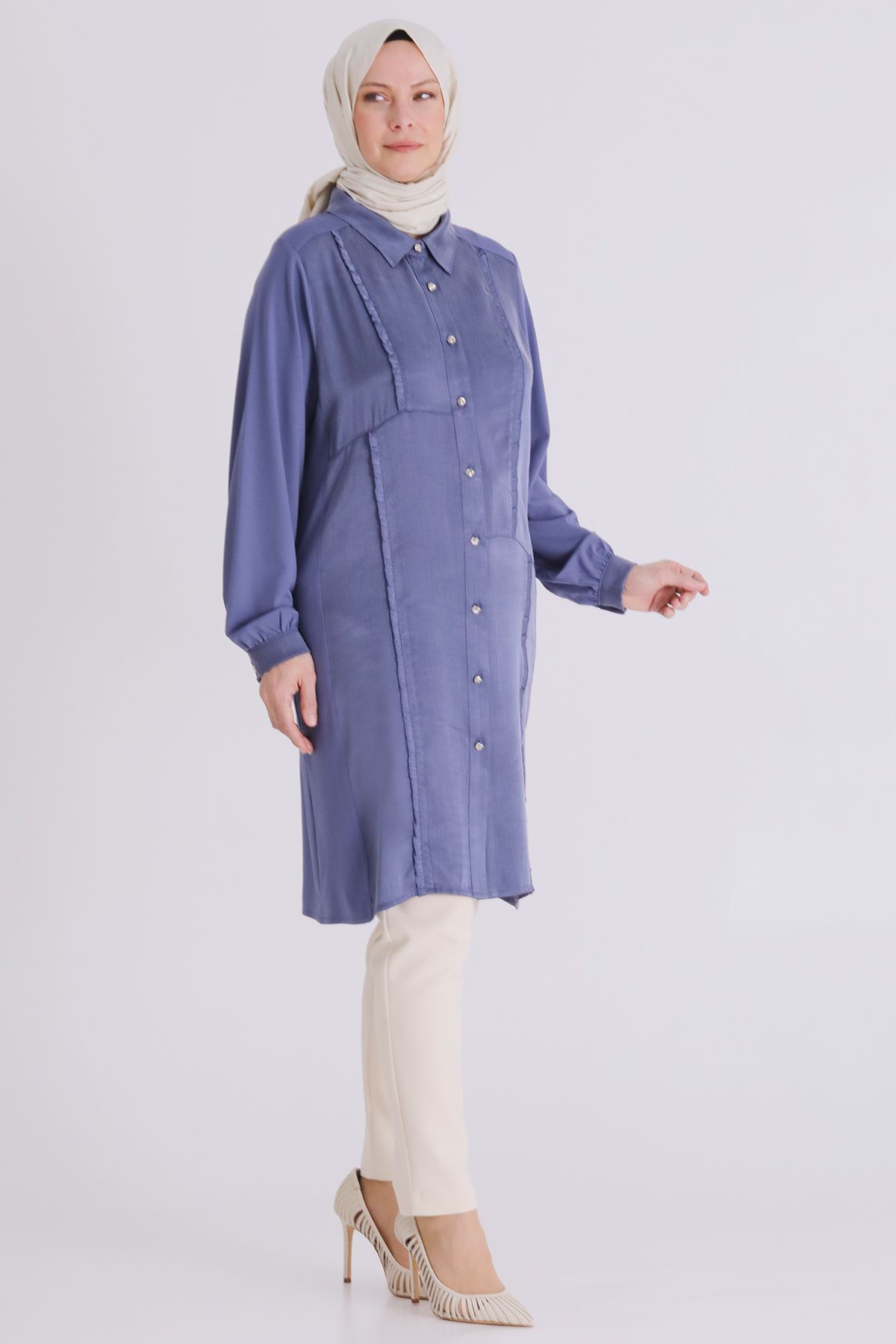 Behrem Tunik- LYN04368 Morcivert