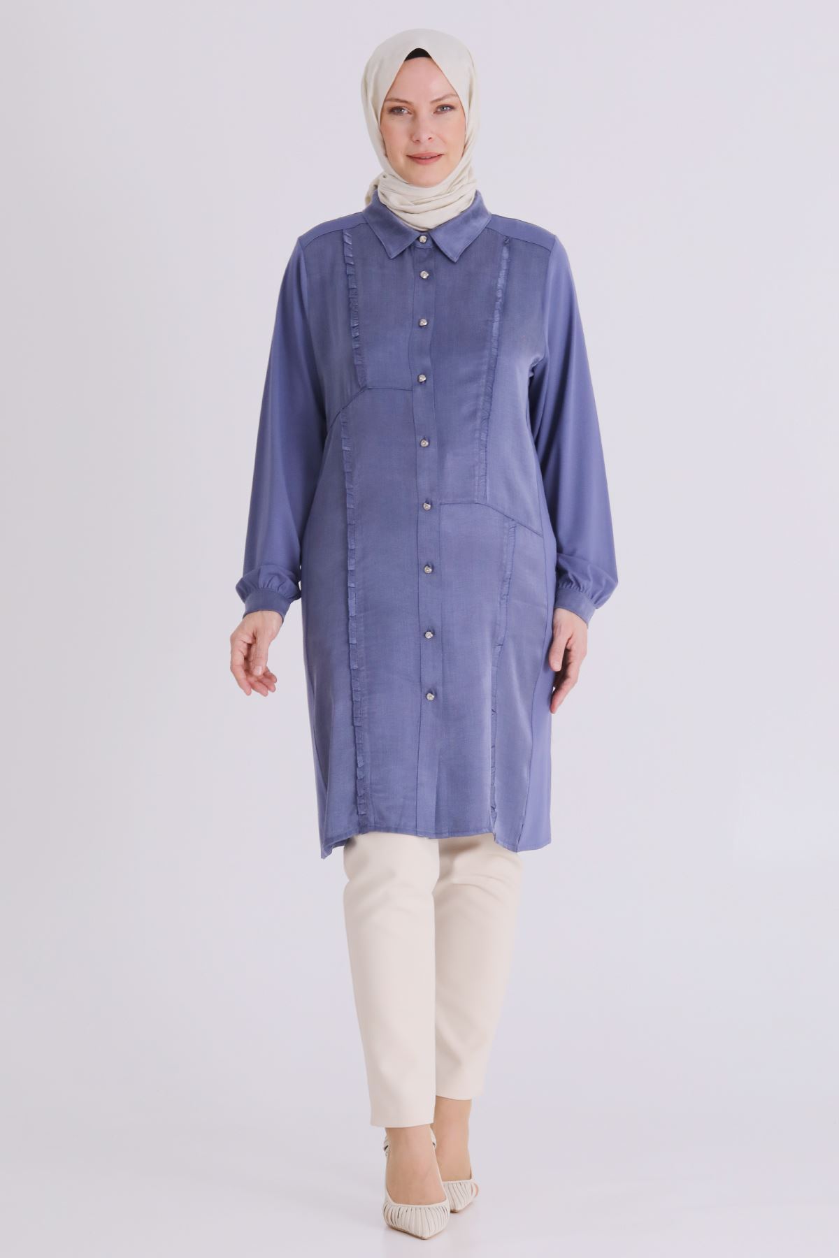 Behrem Tunik- LYN04368 Morcivert