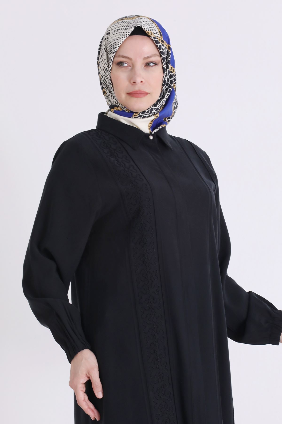 Behrem Lase Detaylı Takım-LYN04570 Siyah