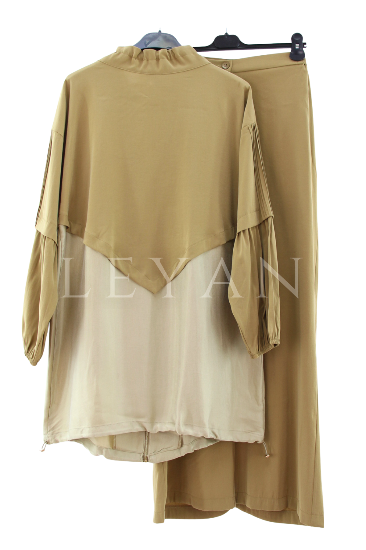 Orhan Store Taş Detaylı Pantolonlu Takım- LYN04574 Olive
