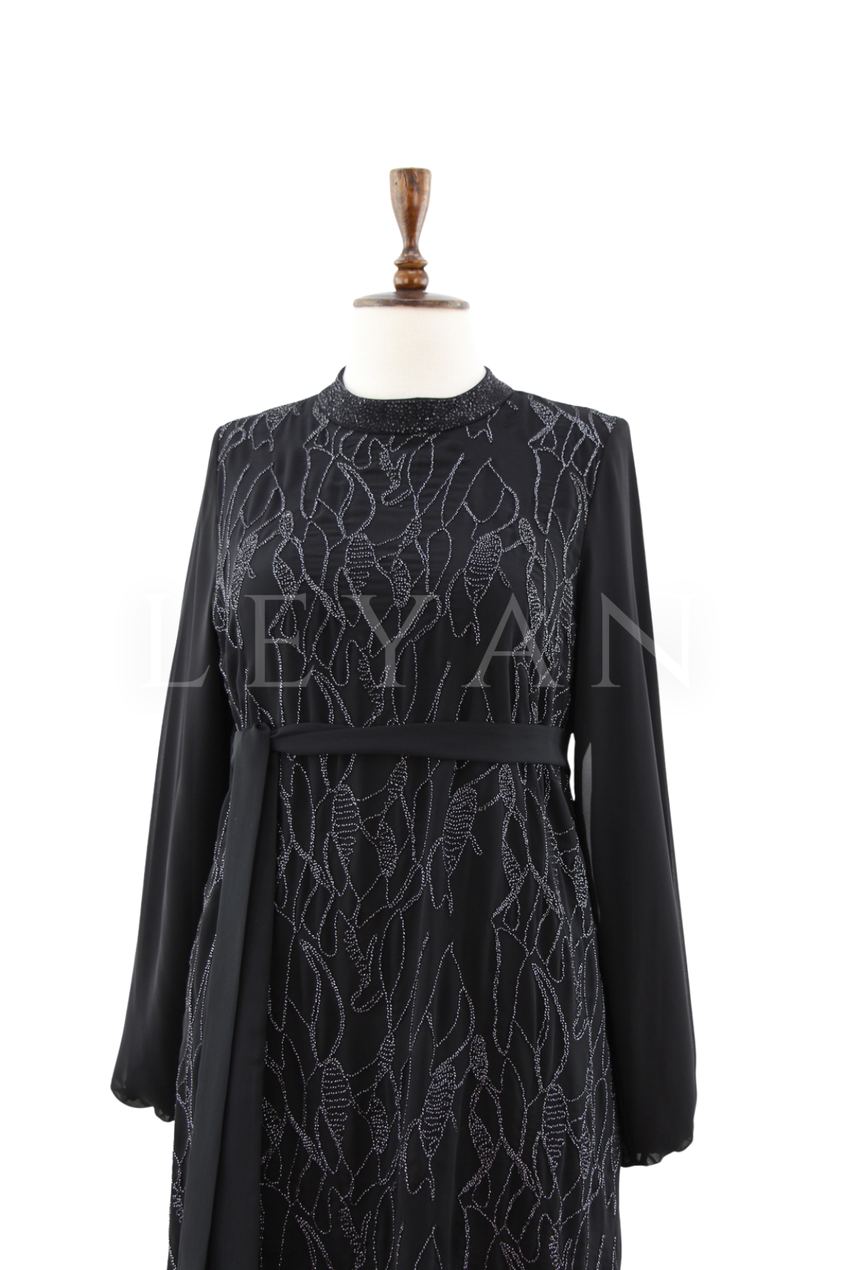 Orhan Store Elbise- LYN04581 Siyah