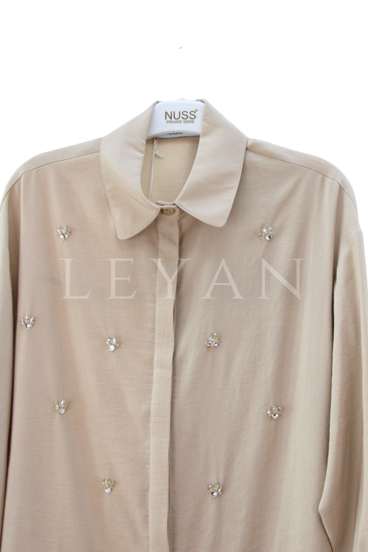Nuss Taşlı Takım- LYN04583 Bej