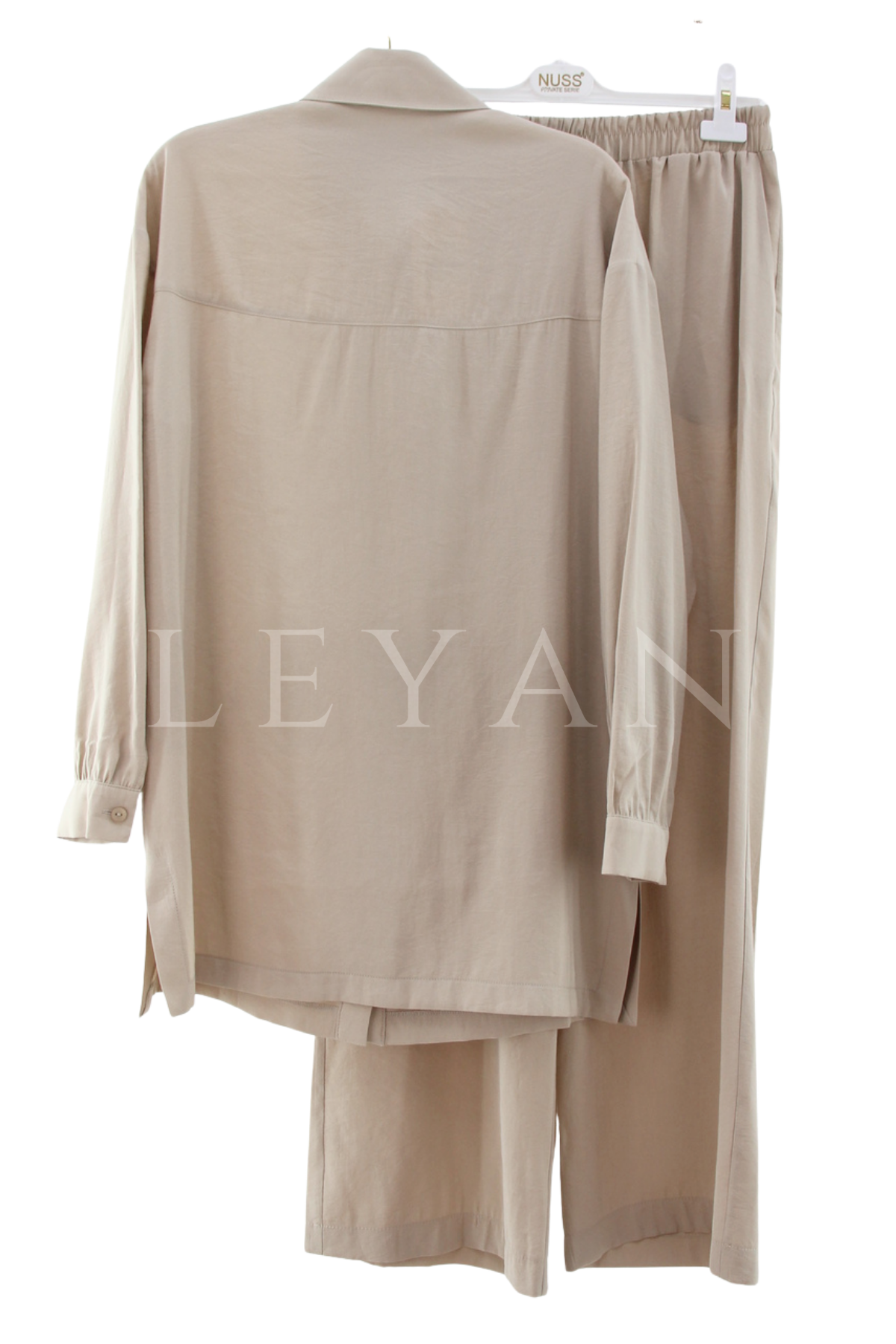 Nuss Taşlı Takım- LYN04583 Bej
