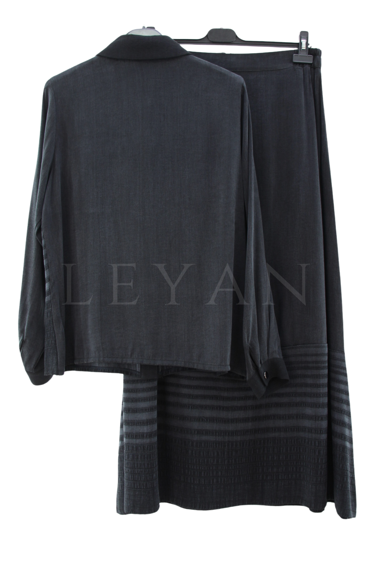 Orhan Store Qupra Etekli Takım- LYN04593 Siyah