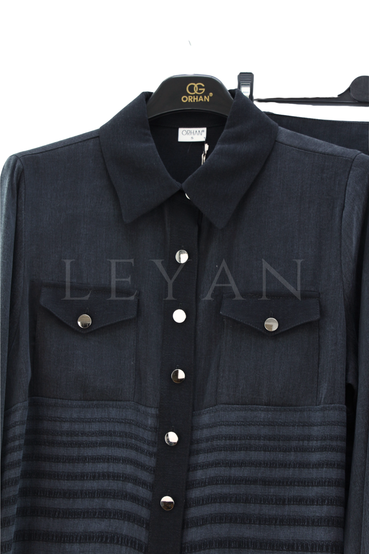 Orhan Store Qupra Etekli Takım- LYN04593 Siyah