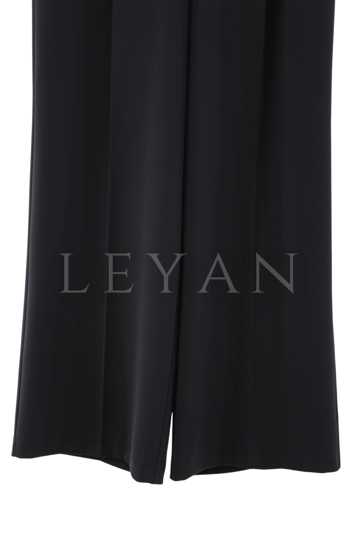 Sentez Zirve Palazzo Pileli Geniş Paça Pantolon- LYN04592 Siyah