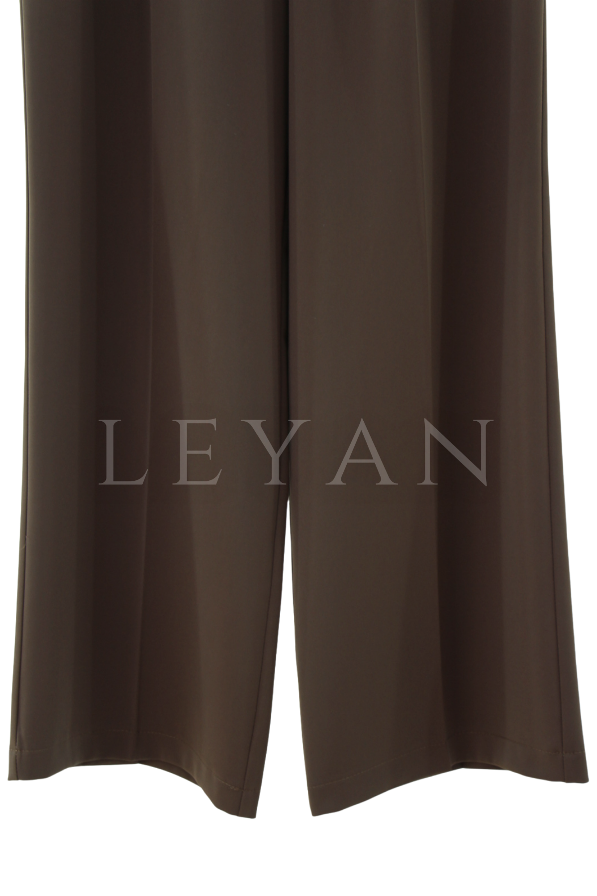 Sentez Zirve Palazzo Pileli Geniş Paça Pantolon- LYN04592 Kahve