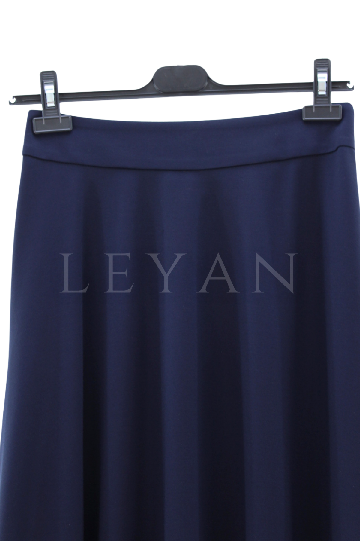 Sentez Rozie Yanı Fermuarlı Kloş Etek- LYN04596 Lacivert