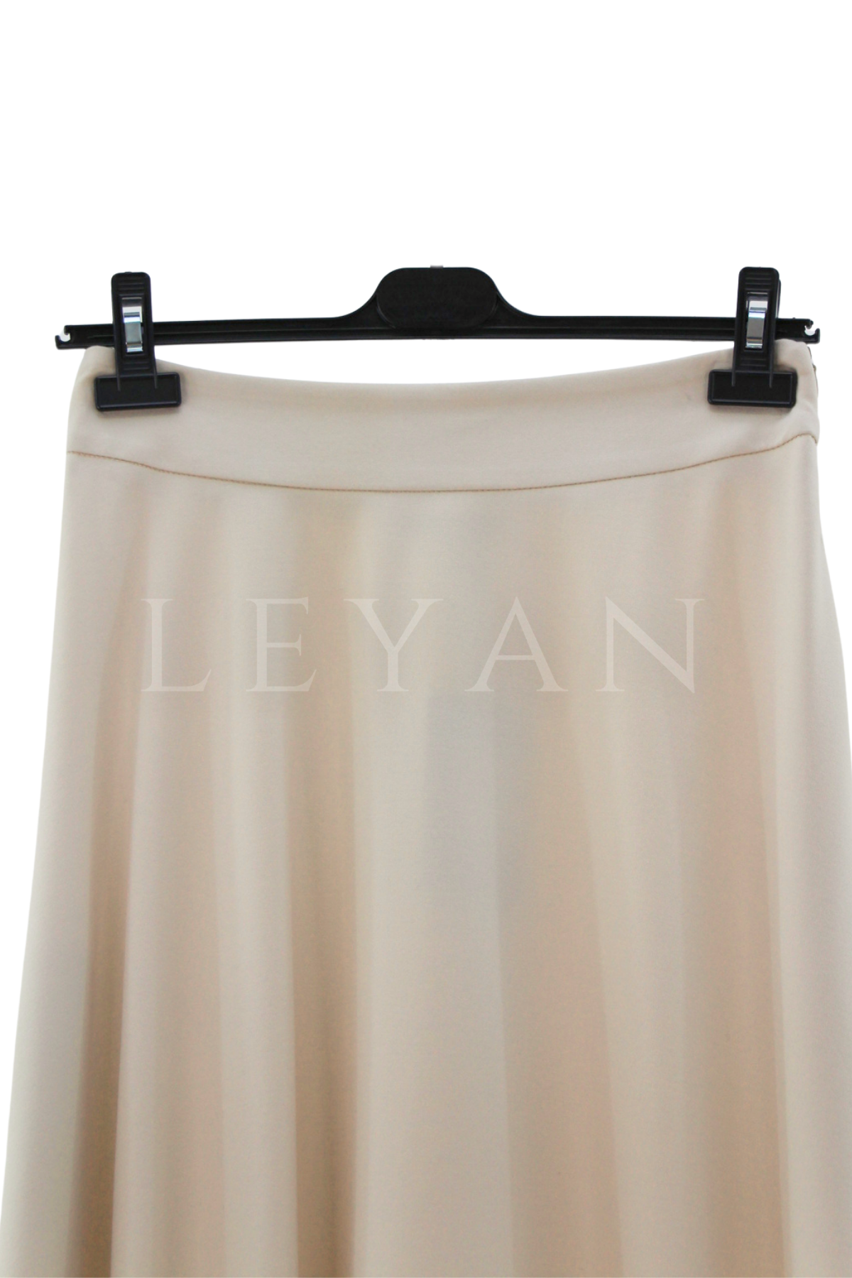 Sentez Rozie Yanı Fermuarlı Kloş Etek- LYN04596 Taş