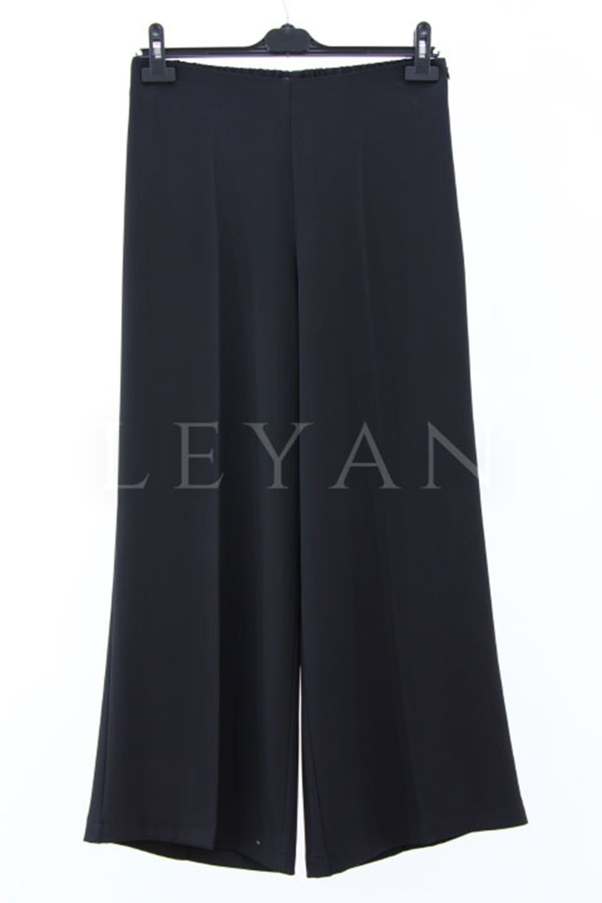 Sentez Geniş Paça Pantolon- LYN03751 Siyah
