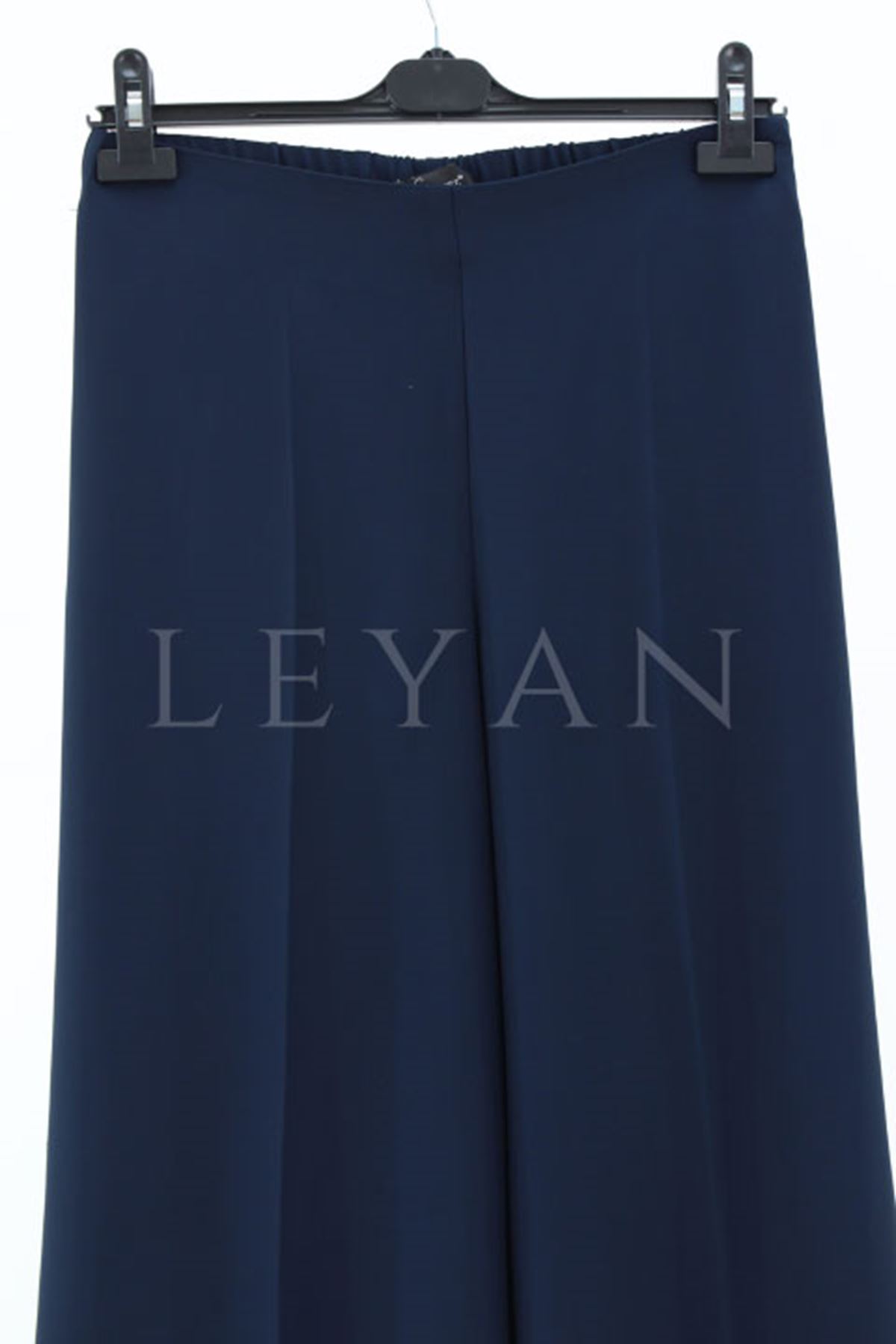 Sentez Geniş Paça Pantolon- LYN03751 Lacivert