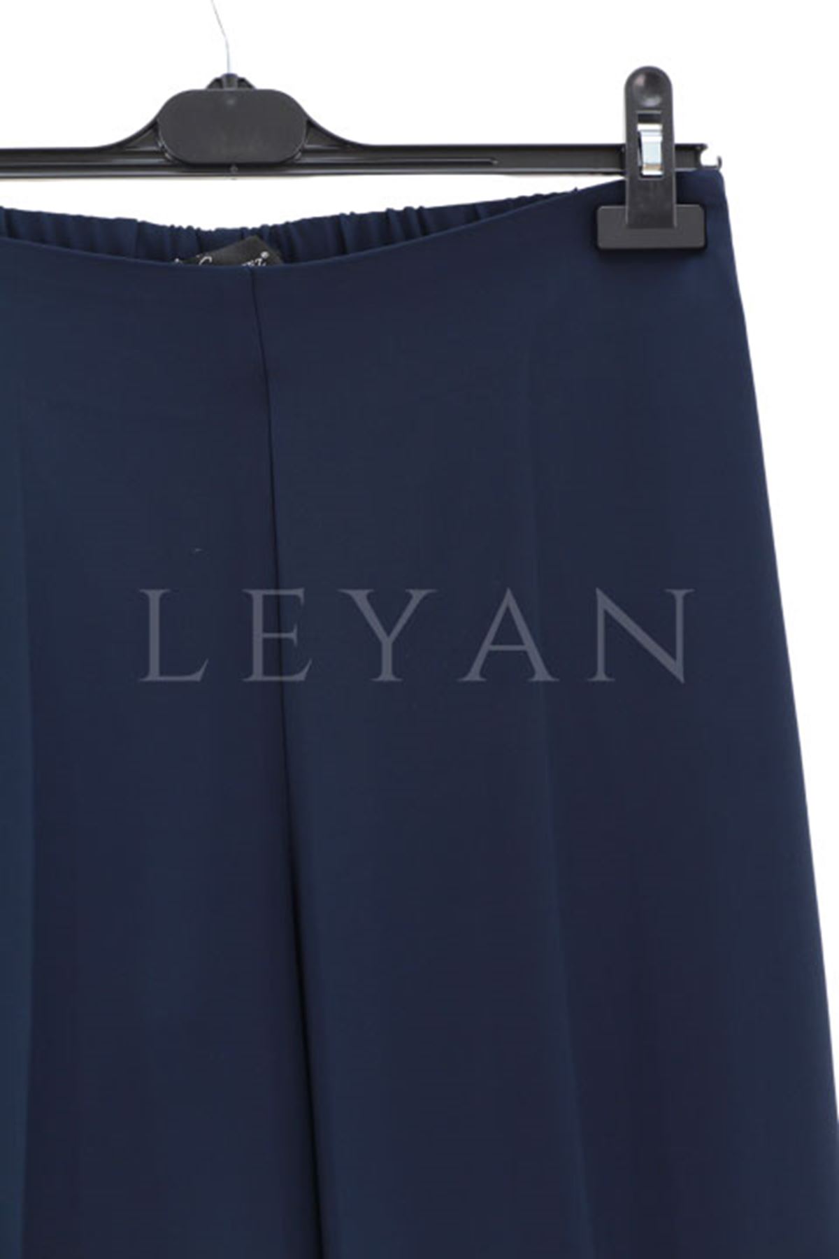 Sentez Geniş Paça Pantolon- LYN03751 Lacivert