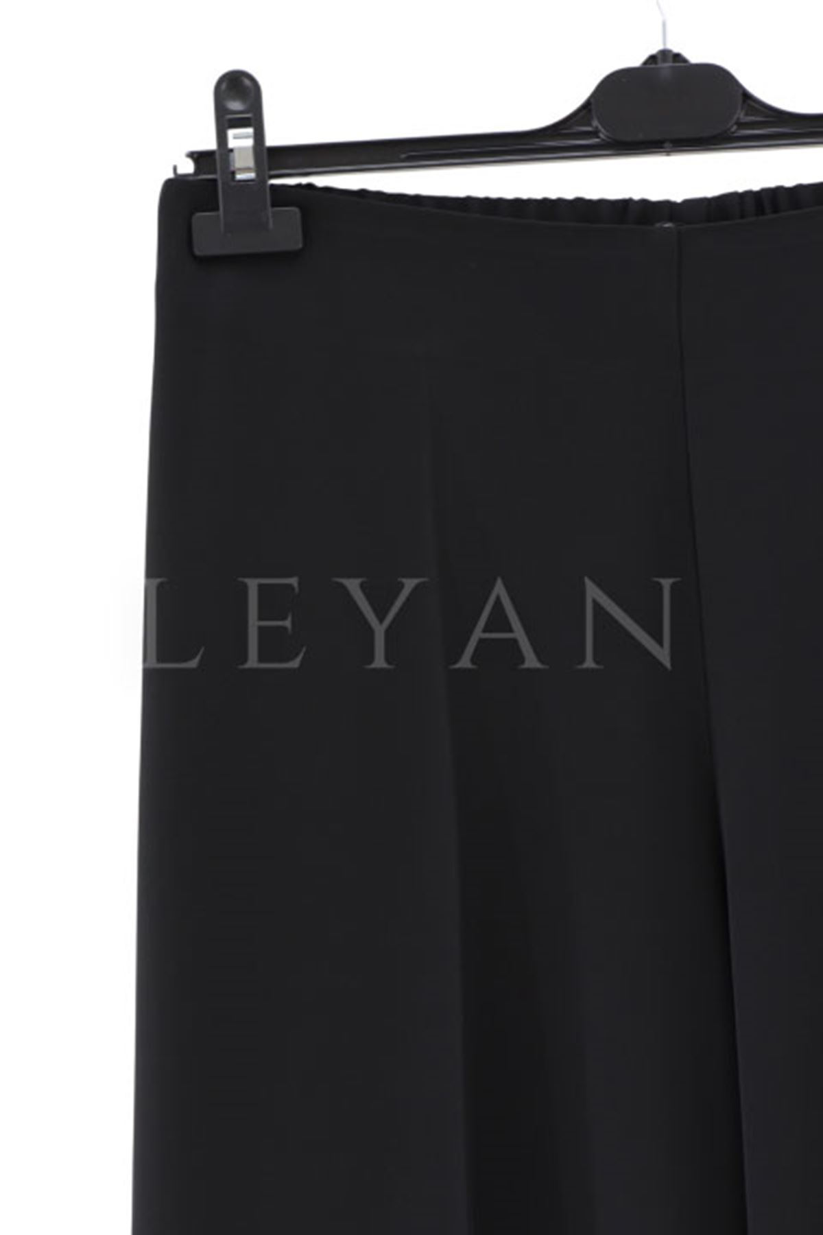 Sentez Geniş Paça Pantolon- LYN03751 Siyah