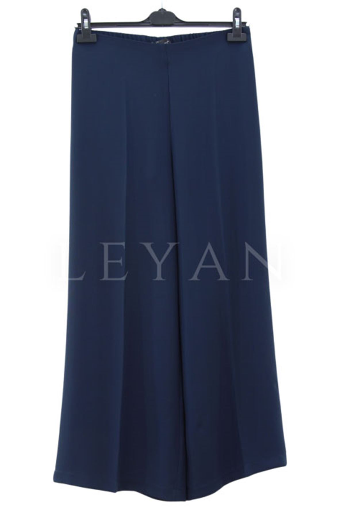 Sentez Geniş Paça Pantolon- LYN03751 Lacivert