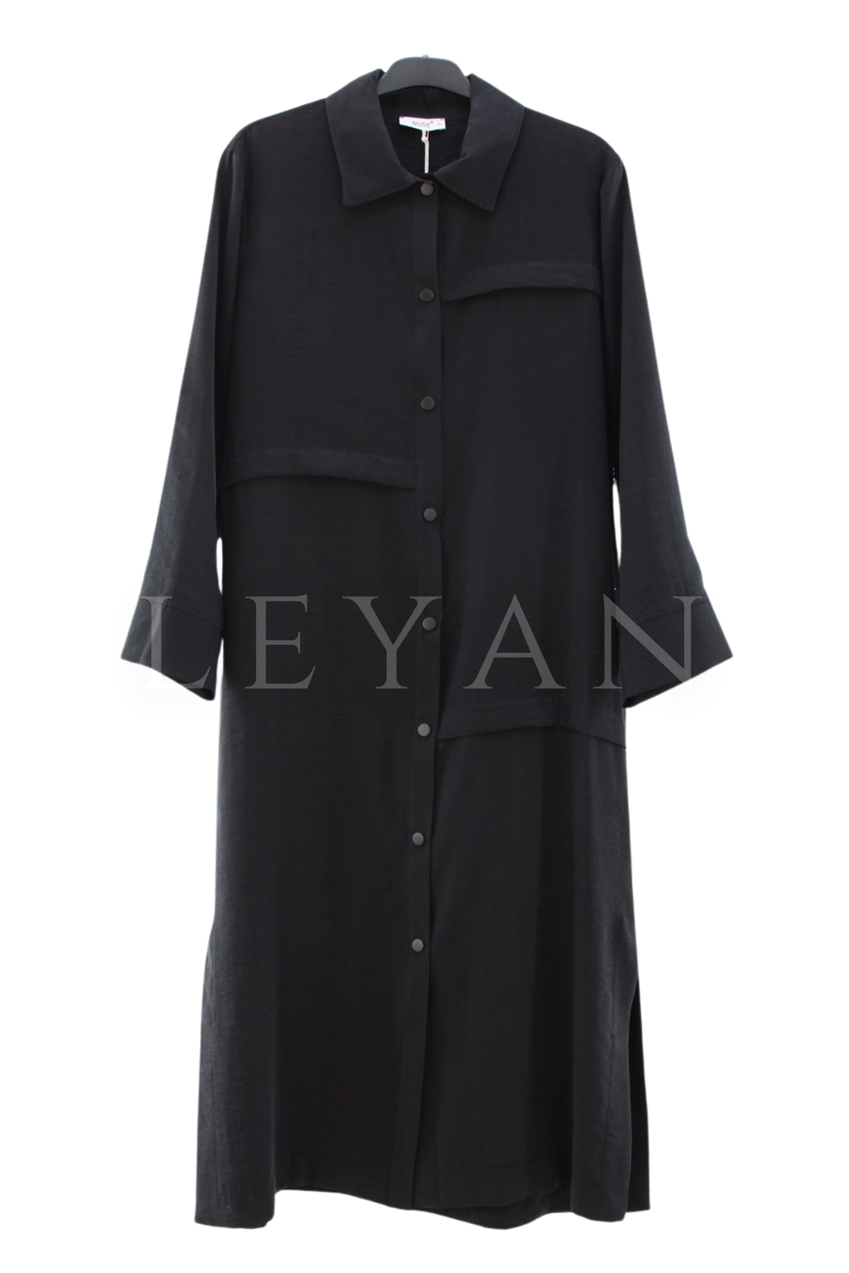 Nuss Çıtçıtlı Kap- LYN04599 Siyah