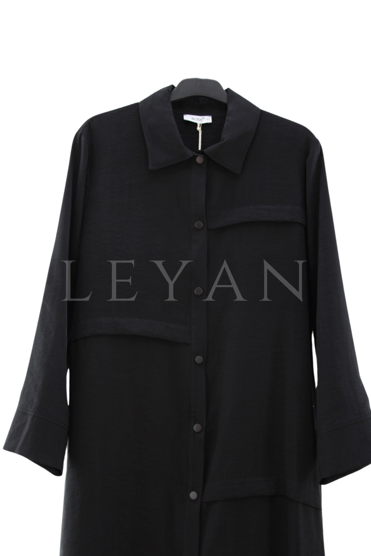 Nuss Çıtçıtlı Kap- LYN04599 Siyah