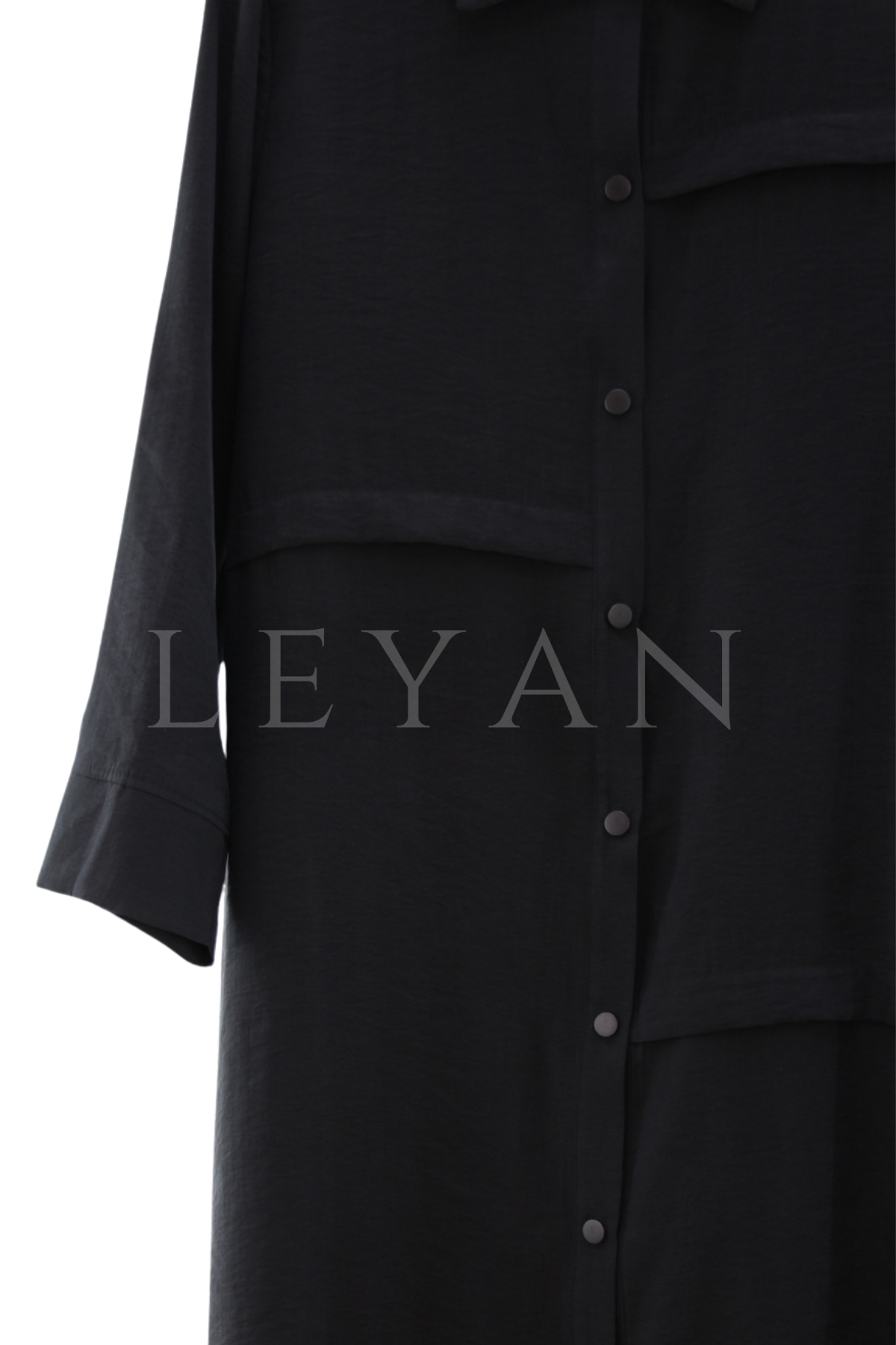 Nuss Çıtçıtlı Kap- LYN04599 Siyah